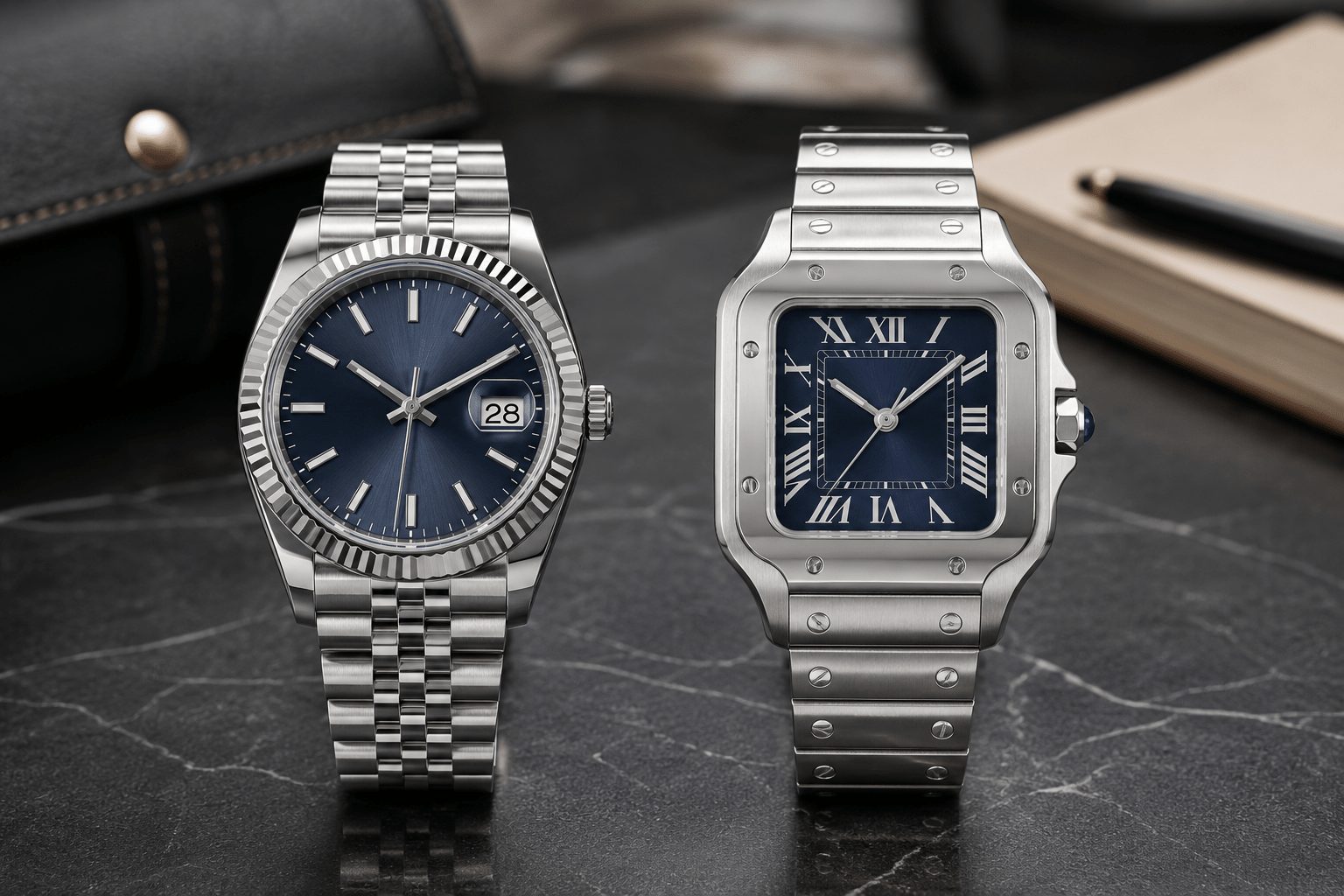 Seiko Datejust Mod vs Seiko Santos Mod – Which Everyday Luxury Watch Fits Your Style Better? - Circa Watch Labs
