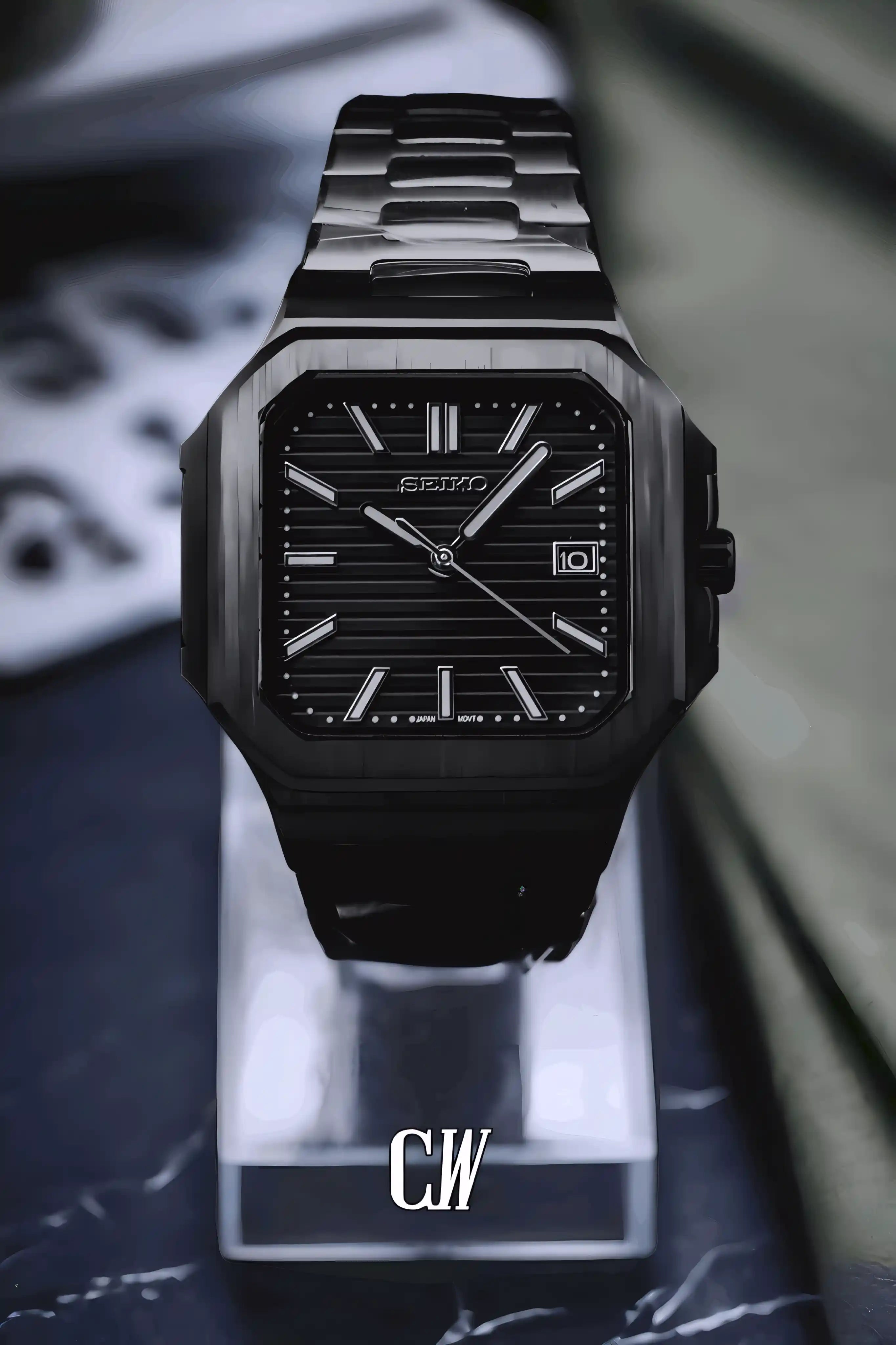 Seikocubitus mod watch triple black