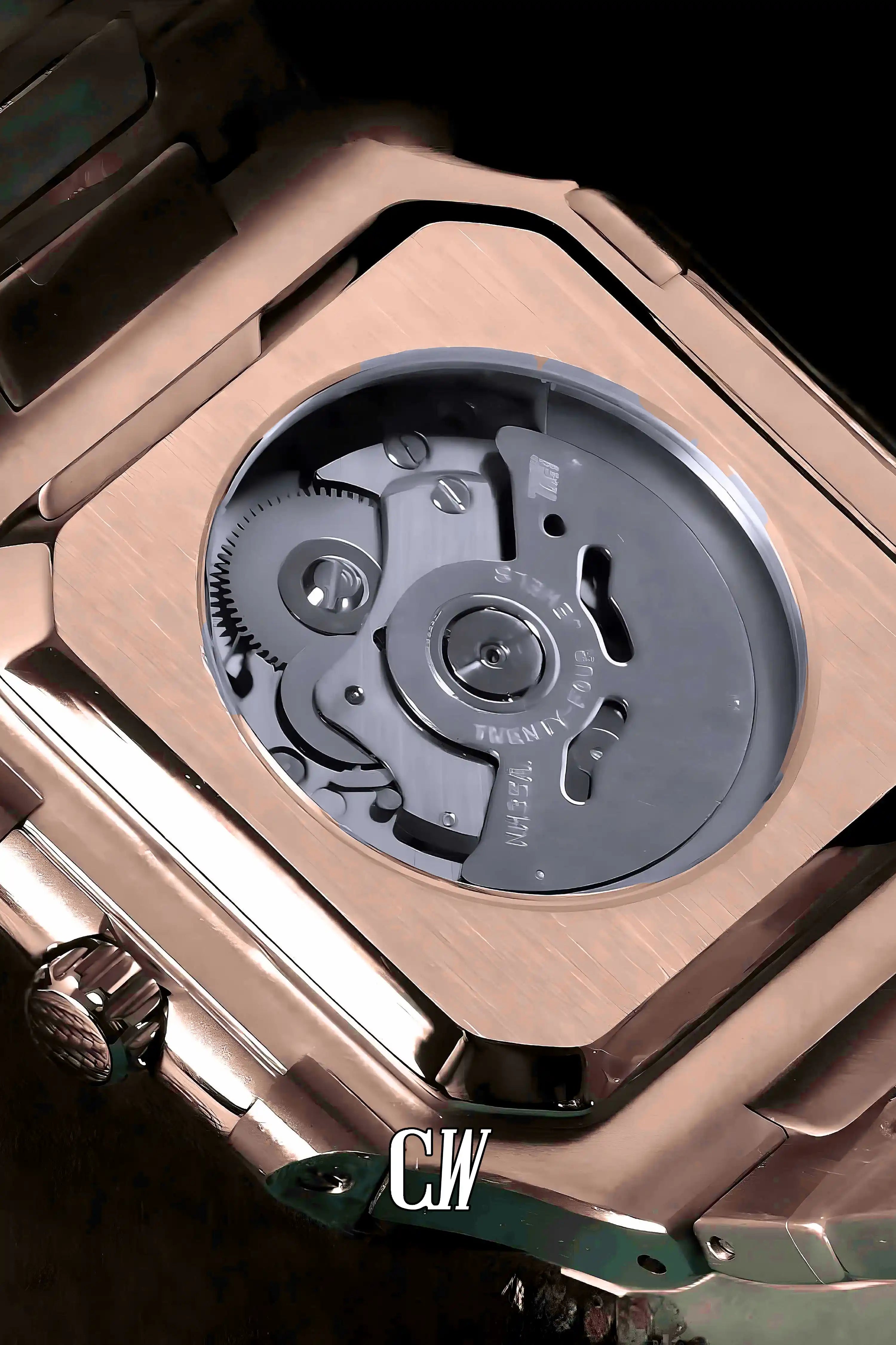 Seikocubitus mod watch rose gold brown