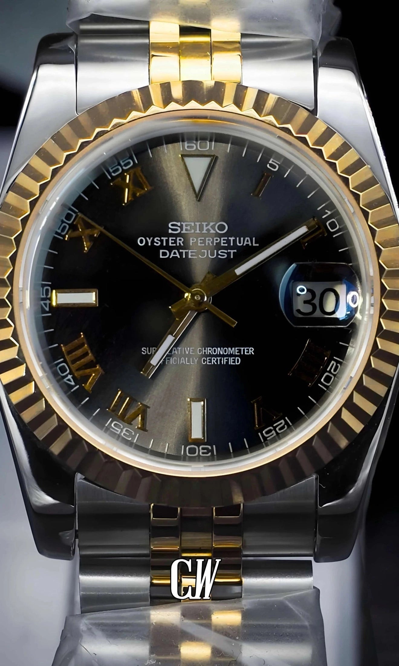 DJ mod Wimbledon watch Yellow gold-Circa Watch Labs