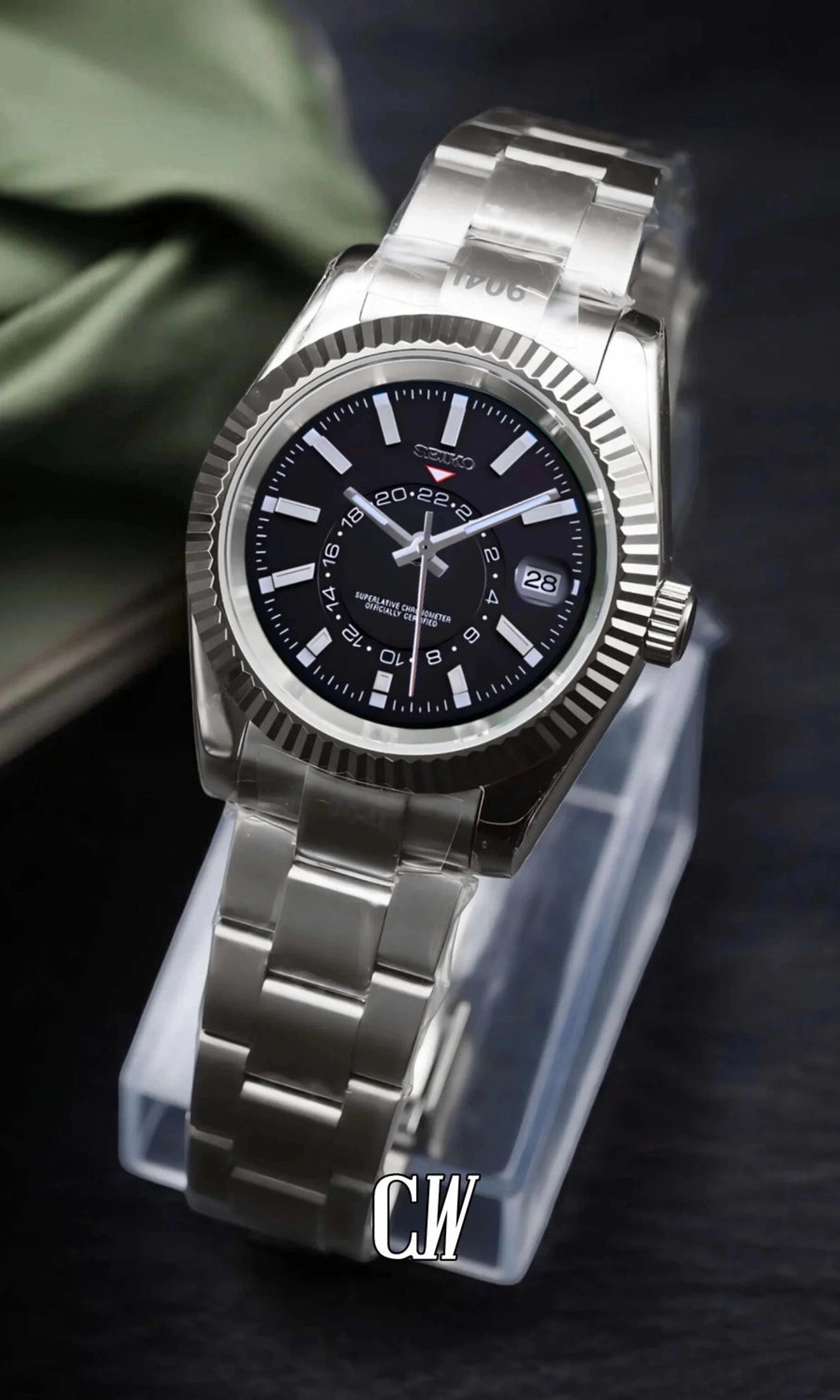 DJ mod skydweller watch black-Circa Watch Labs