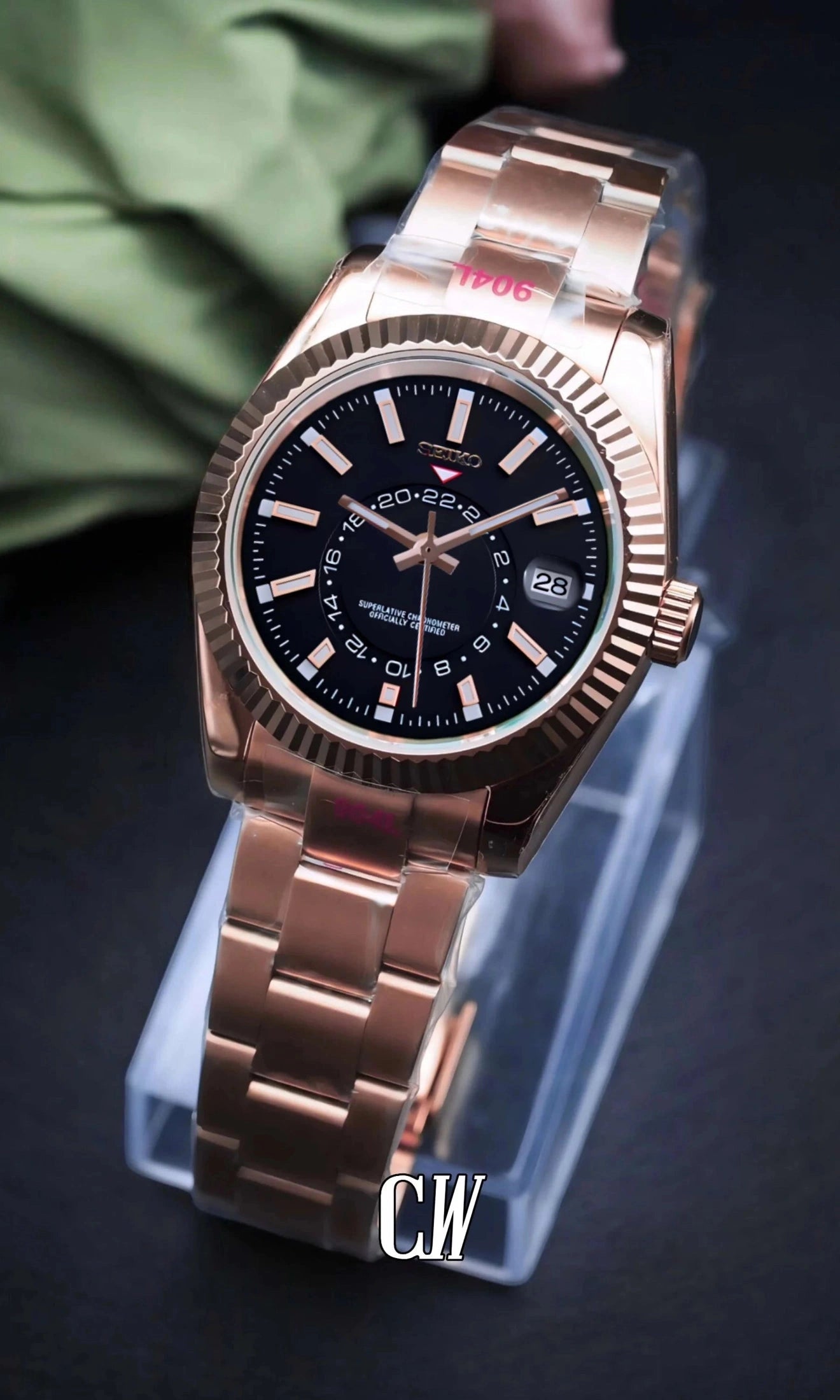 DJ mod skydweller watch black rose gold-Circa Watch Labs