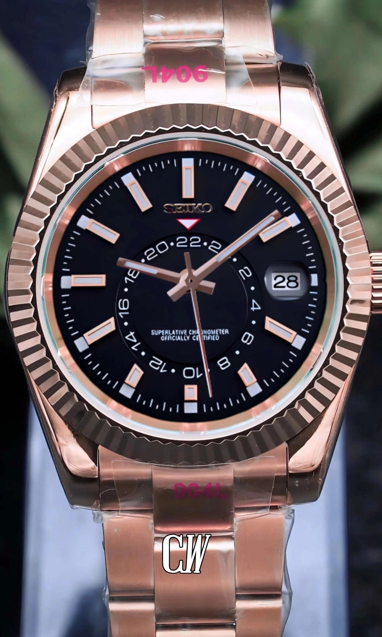 DJ mod skydweller watch black rose gold-Circa Watch Labs