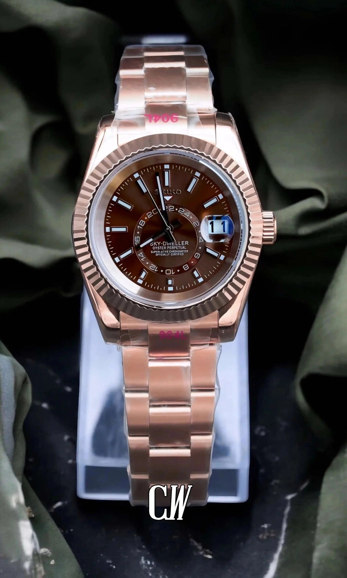 DJ mod skydweller watch brown rose gold-Circa Watch Labs