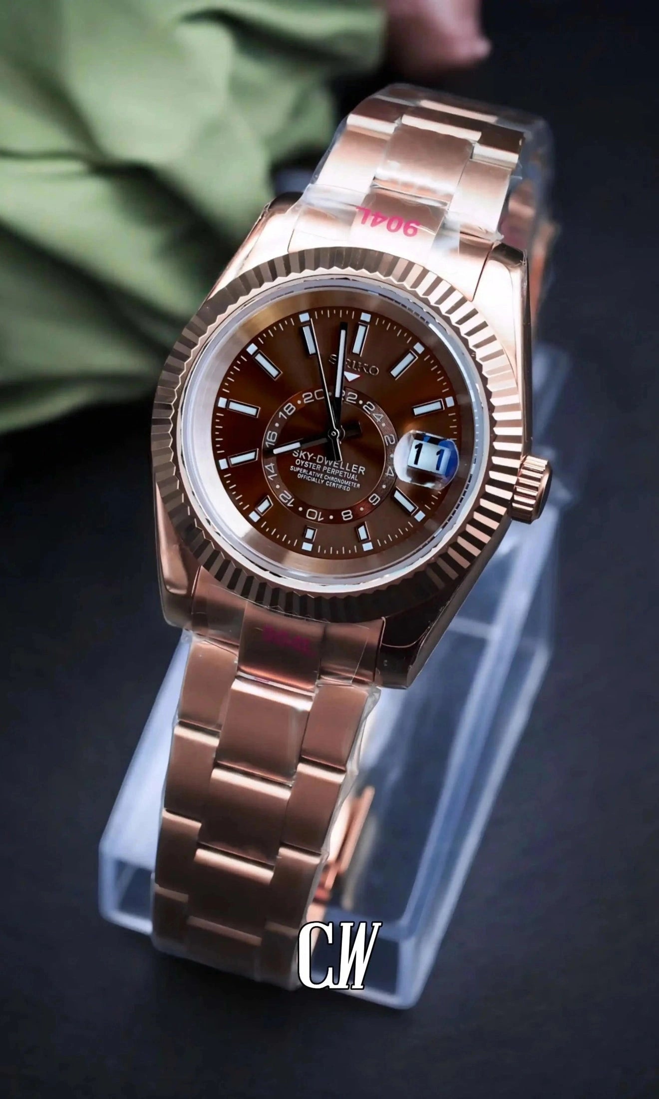 DJ mod skydweller watch brown rose gold-Circa Watch Labs