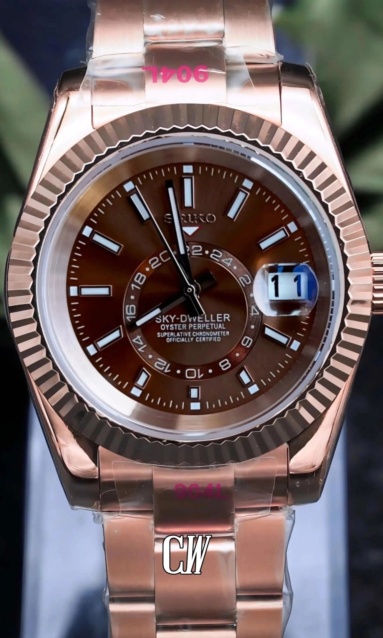 DJ mod skydweller watch brown rose gold-Circa Watch Labs