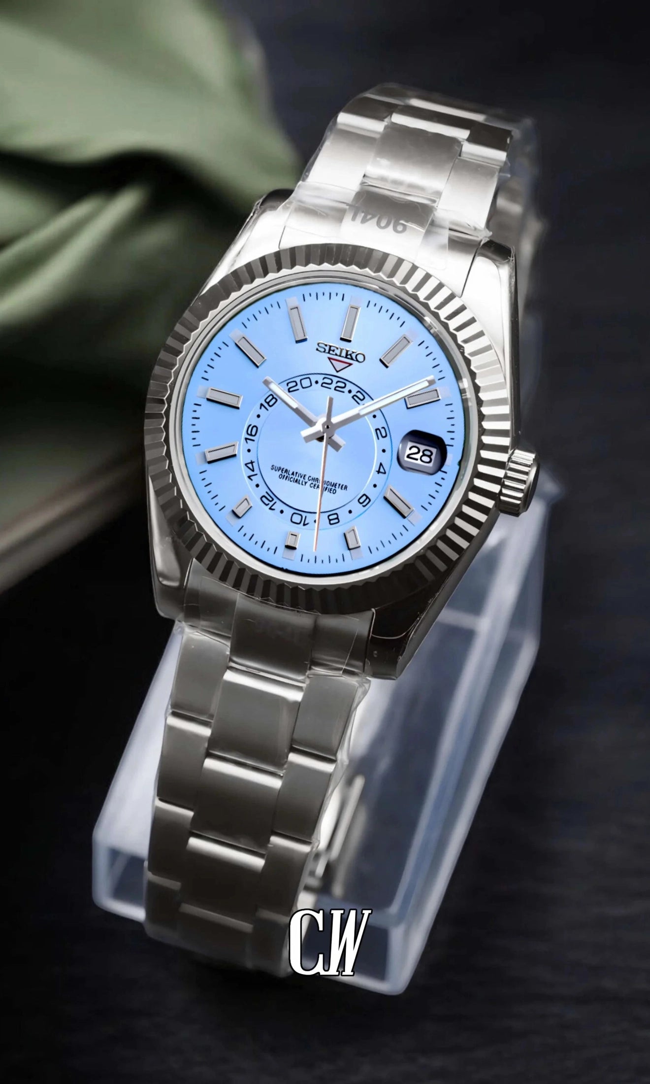 DJ mod skydweller watch ice blue-Circa Watch Labs
