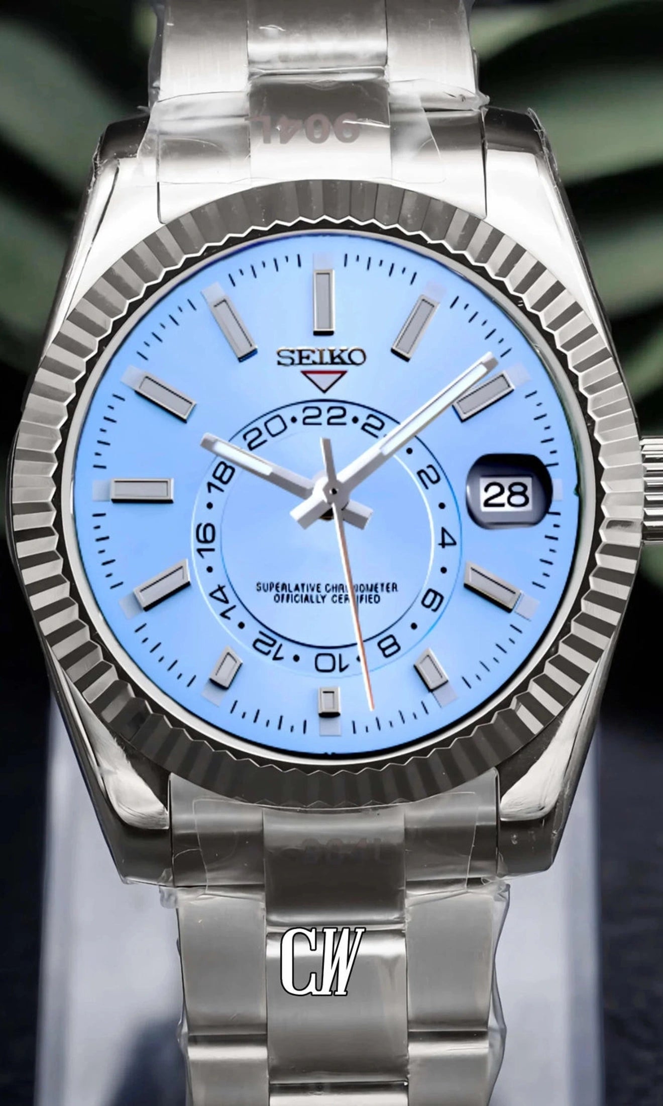 DJ mod skydweller watch ice blue-Circa Watch Labs