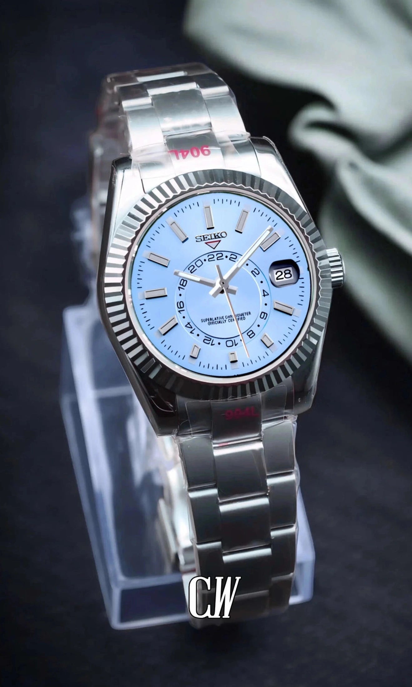 DJ mod skydweller watch ice blue-Circa Watch Labs