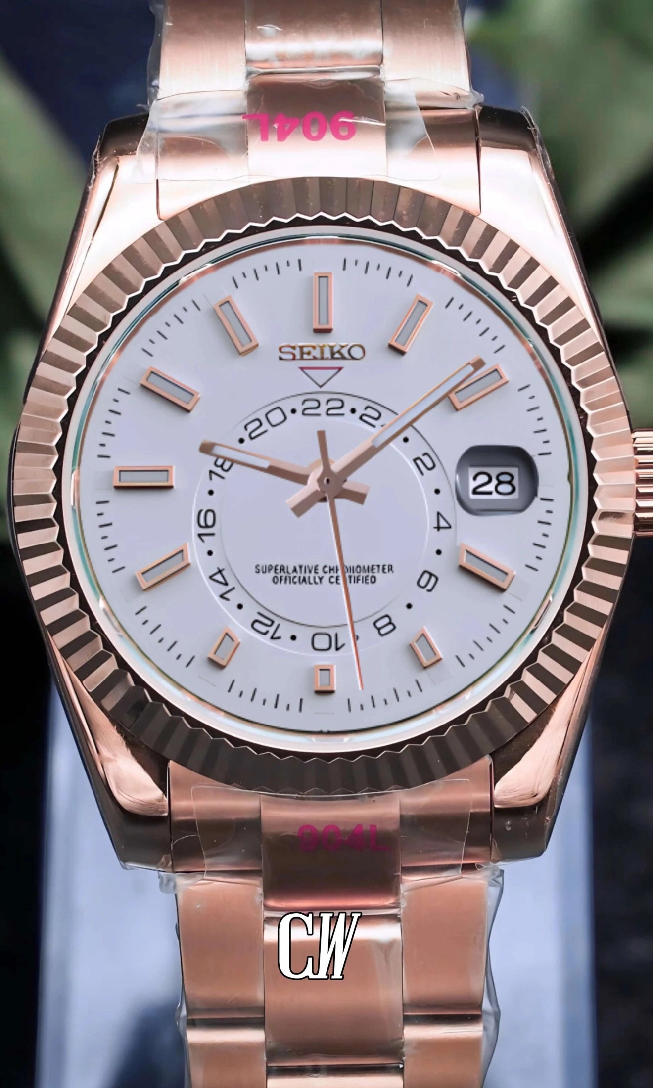 DJ mod skydweller watch white rose gold-Circa Watch Labs