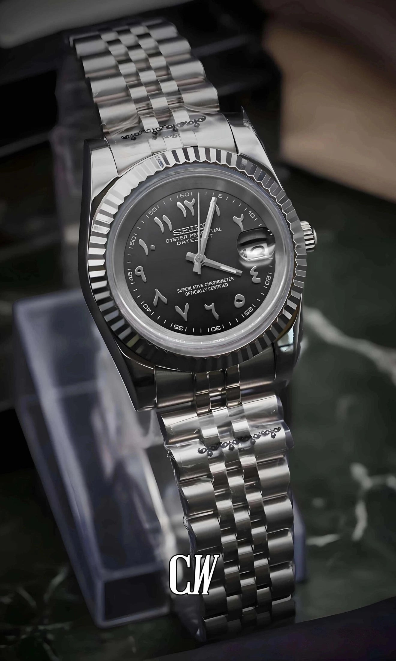 DJ mod watch 'Black' arabic-Circa Watch Labs