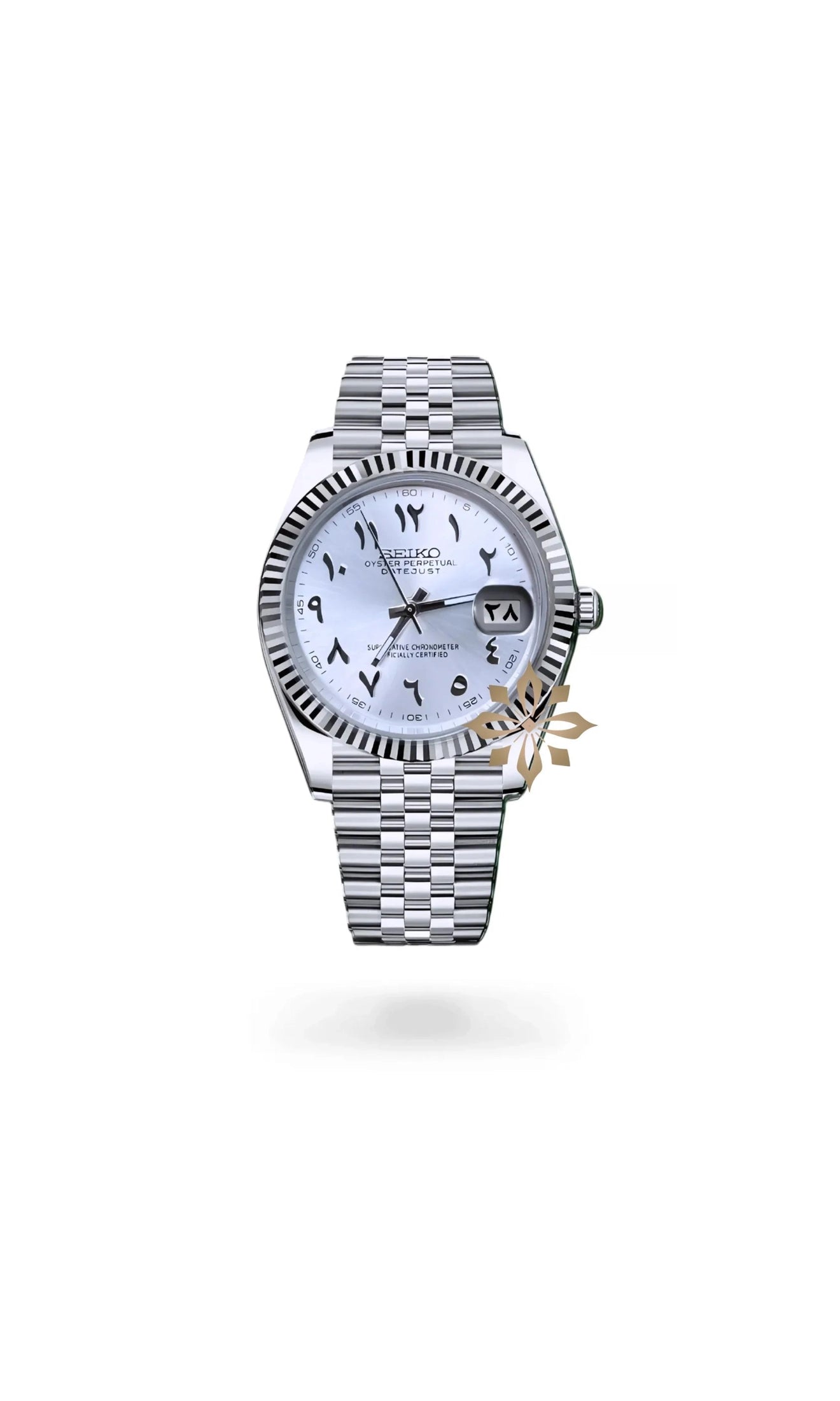 DJ mod watch 'Silver white' arabic-Circa Watch Labs