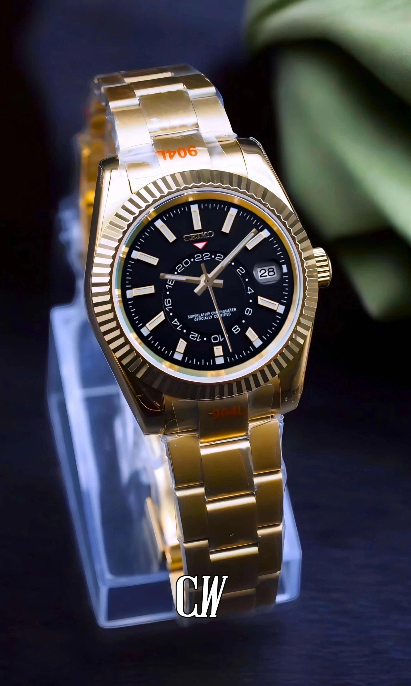 DJ skydweller watch black gold-Circa Watch Labs