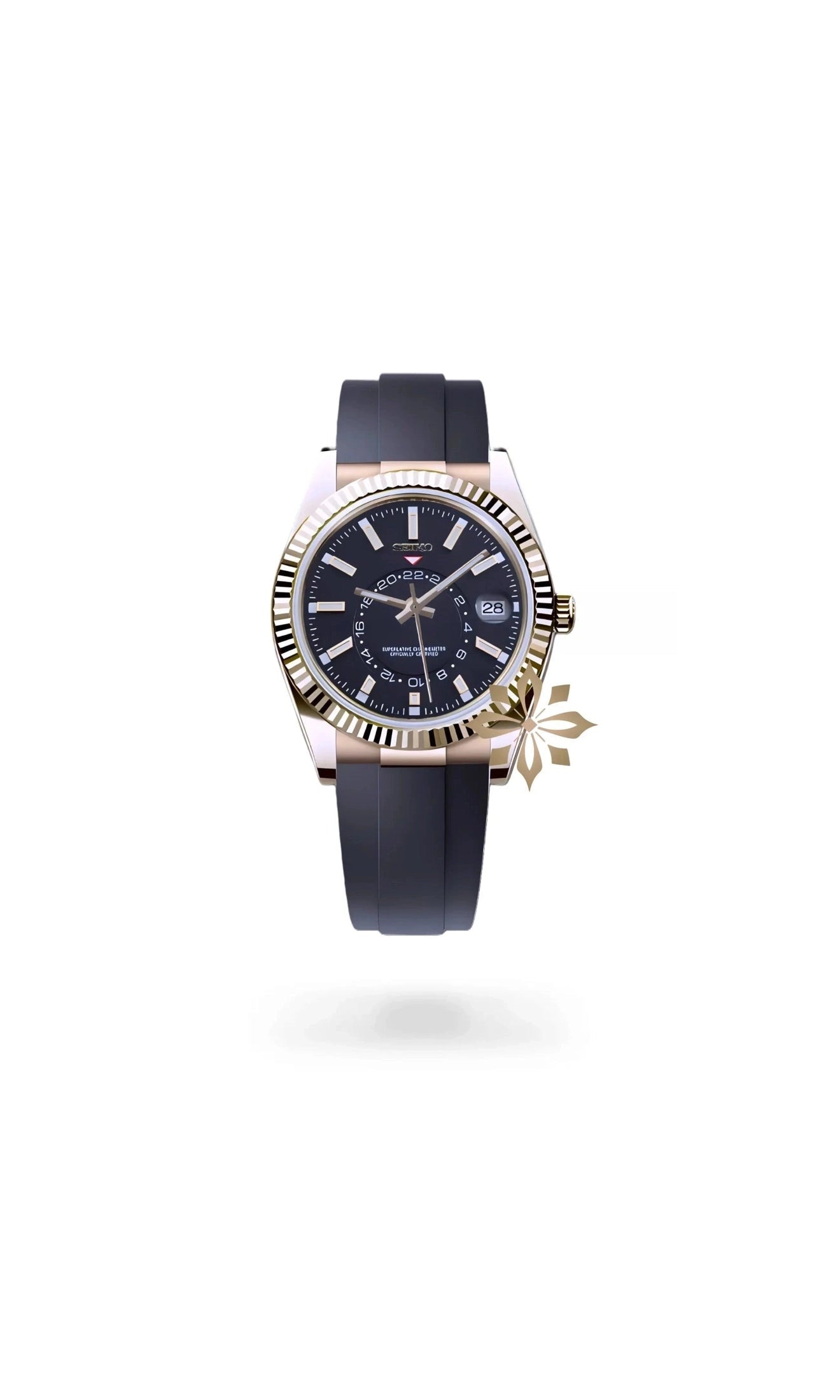 DJ skydweller watch black gold-Circa Watch Labs