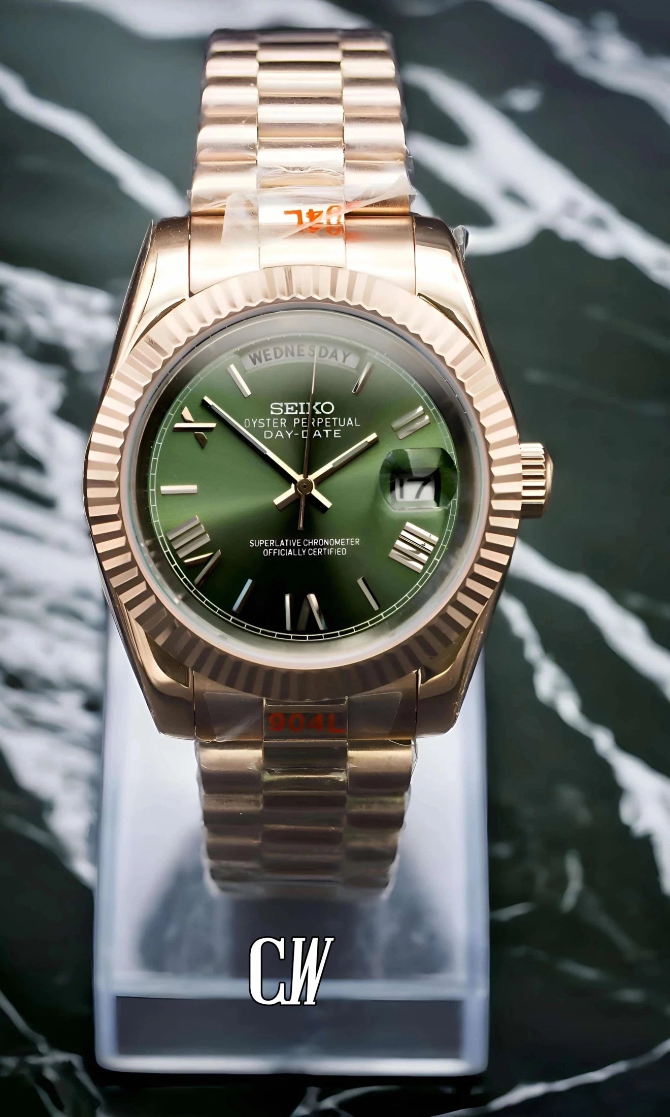 Daydate mod rose gold automatic watch-Circa Watch Labs