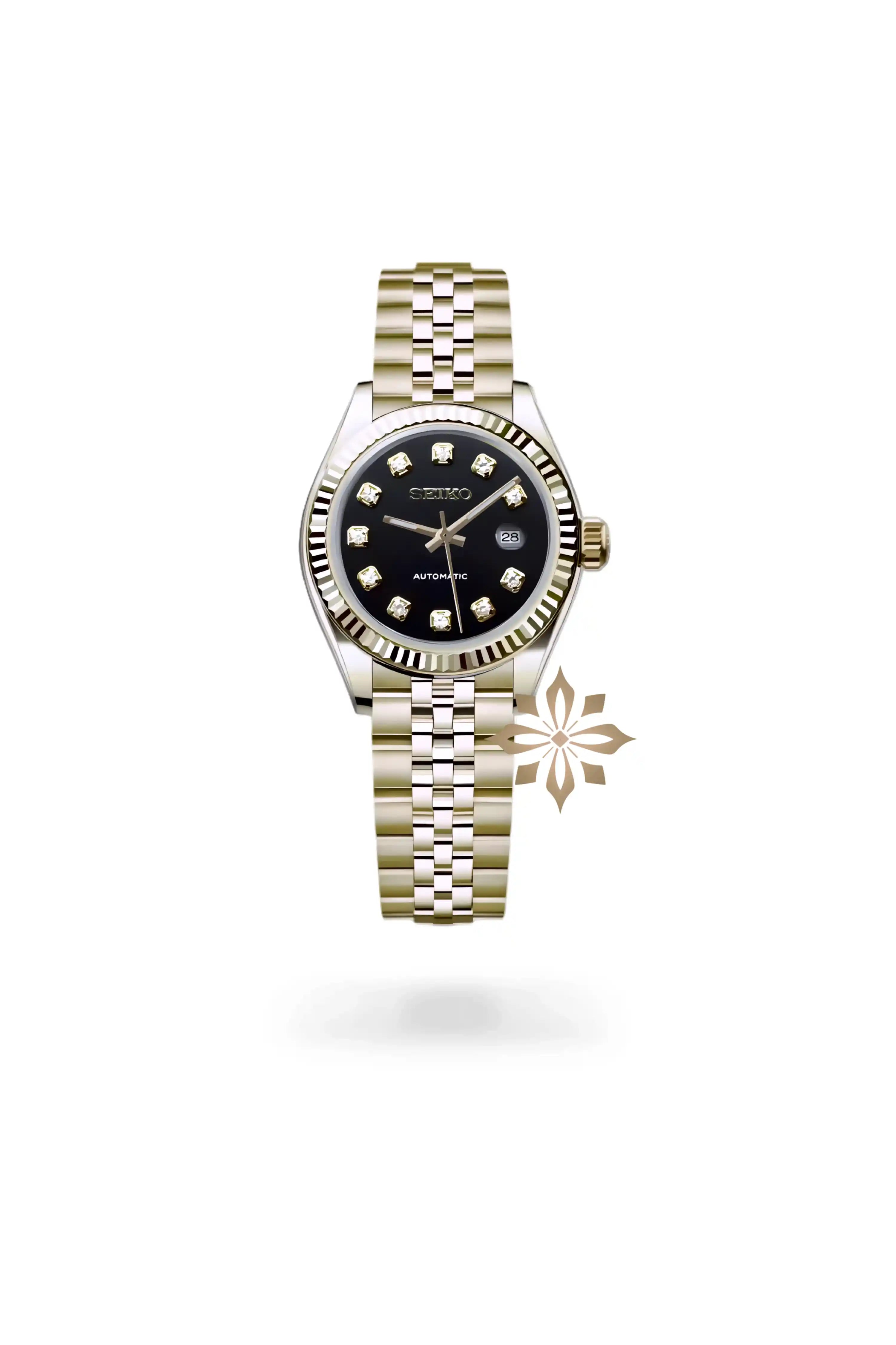Ladies DJ mod watch 26mm gold black-Circa Watch Labs