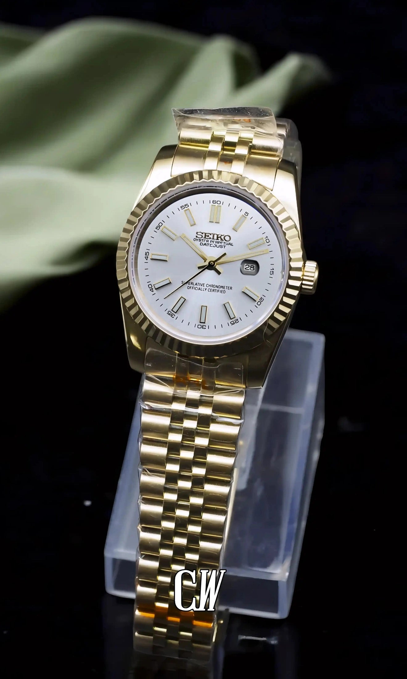 Ladies DJ mod watch 31mm white gold-Circa Watch Labs