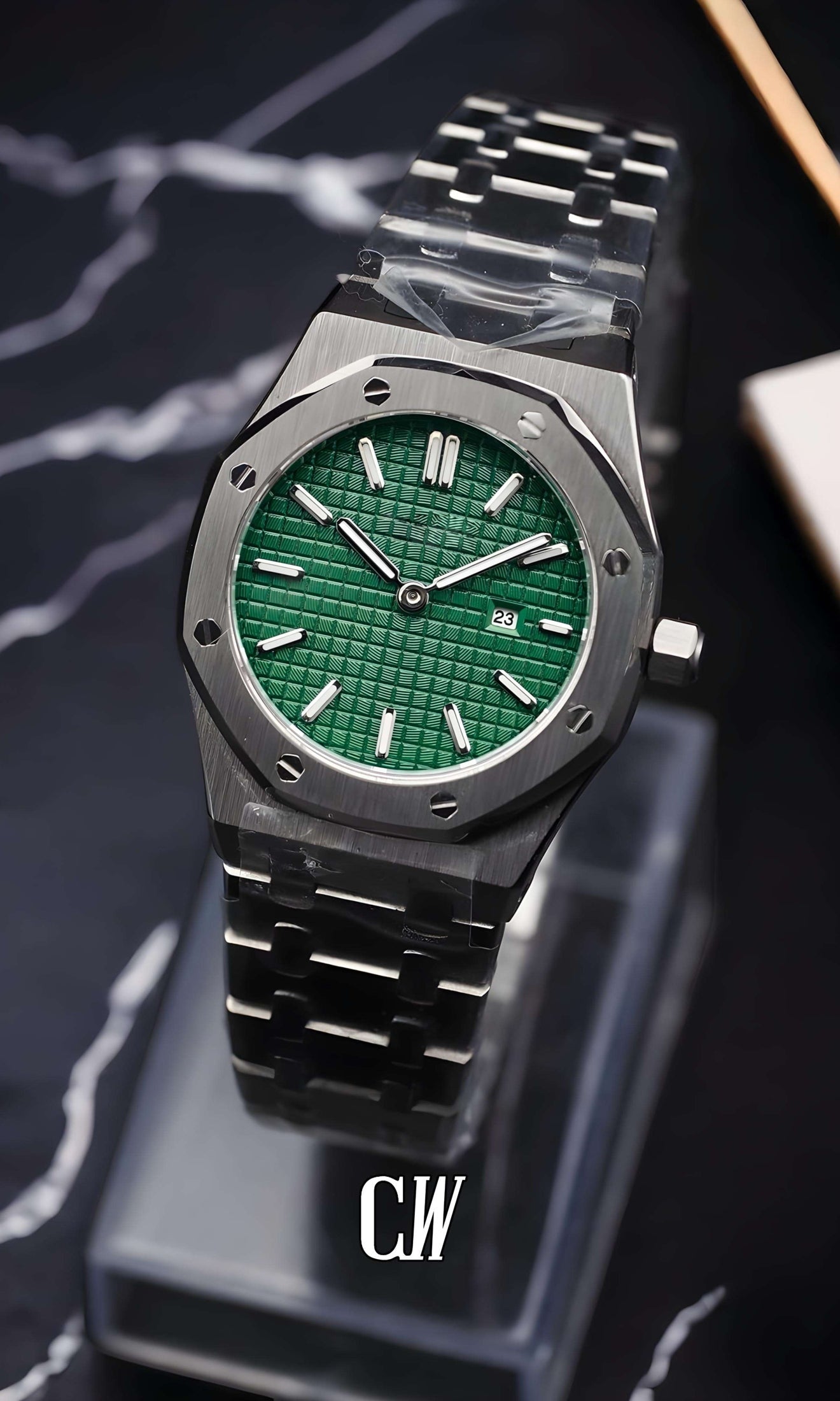Ladies mod oak watch 'Green'-Circa Watch Labs