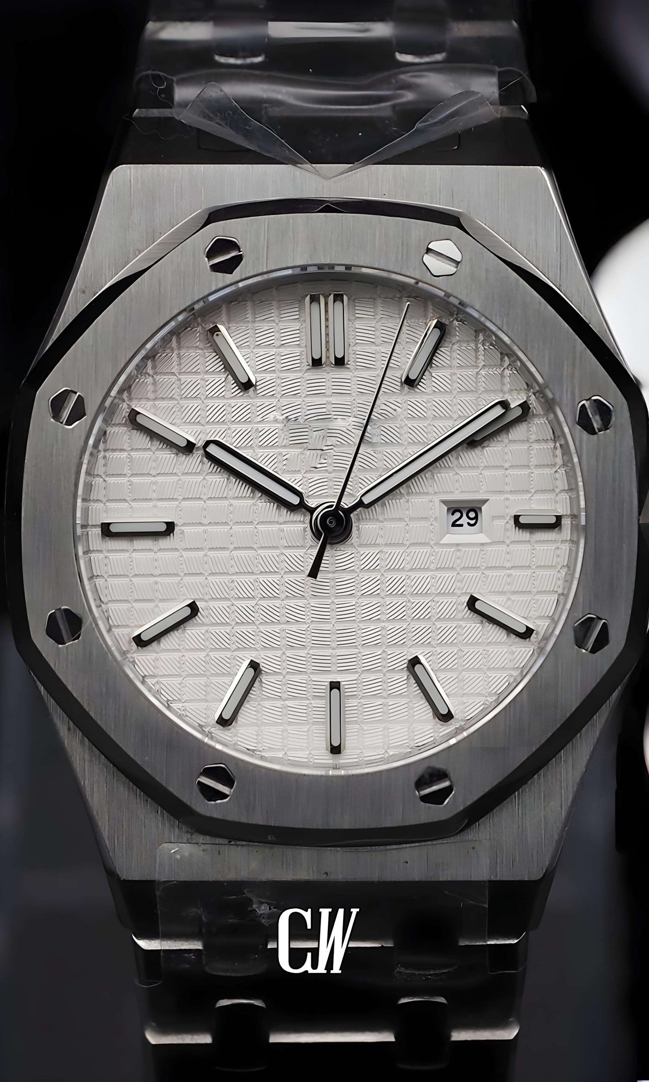 Ladies mod oak watch 'white'-Circa Watch Labs