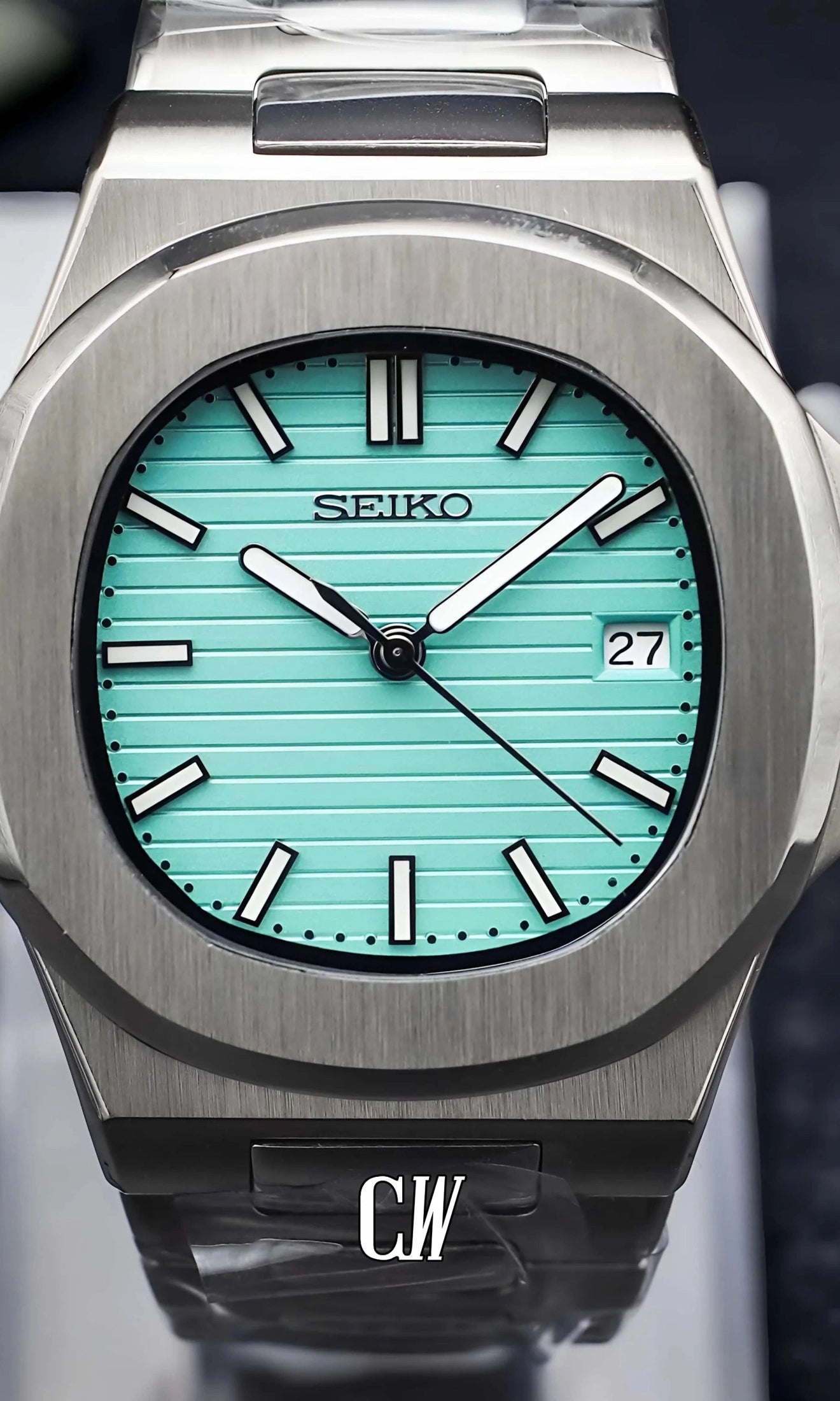 Nautiko mod watch in 'tiffany' blue-Circa Watch Labs