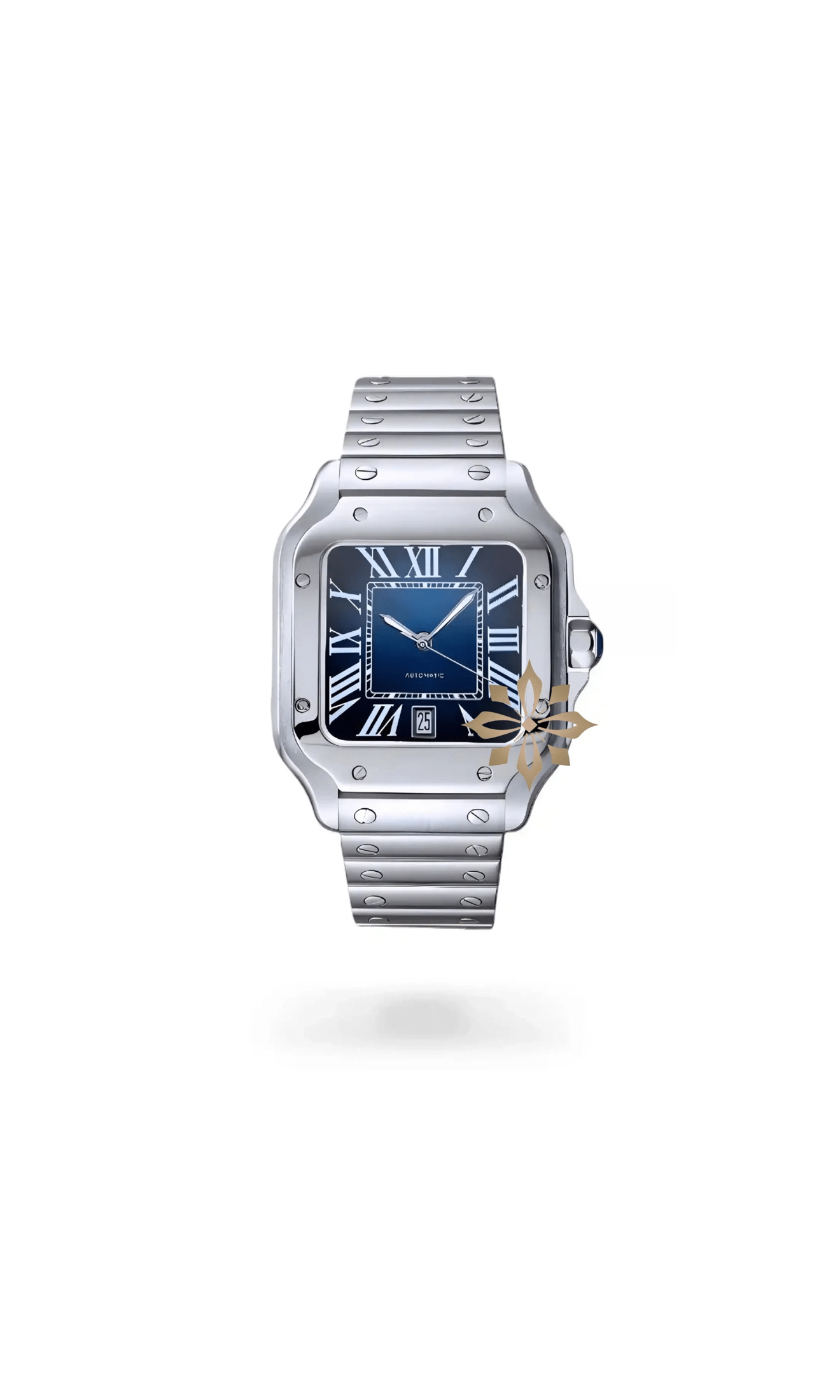 Santo Mod Santos style watch blue-Circa Watch Labs