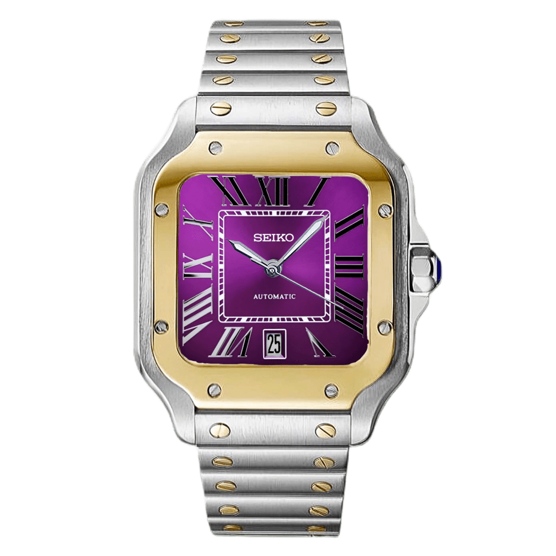 Santo Mod Santos style watch purple-Circa Watch Labs