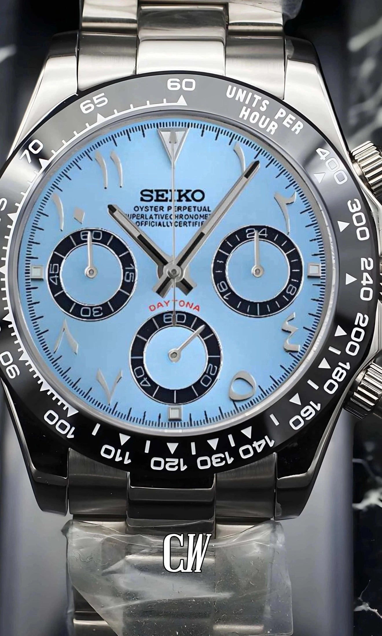 Seitona mod platinum arabic watch-Circa Watch Labs