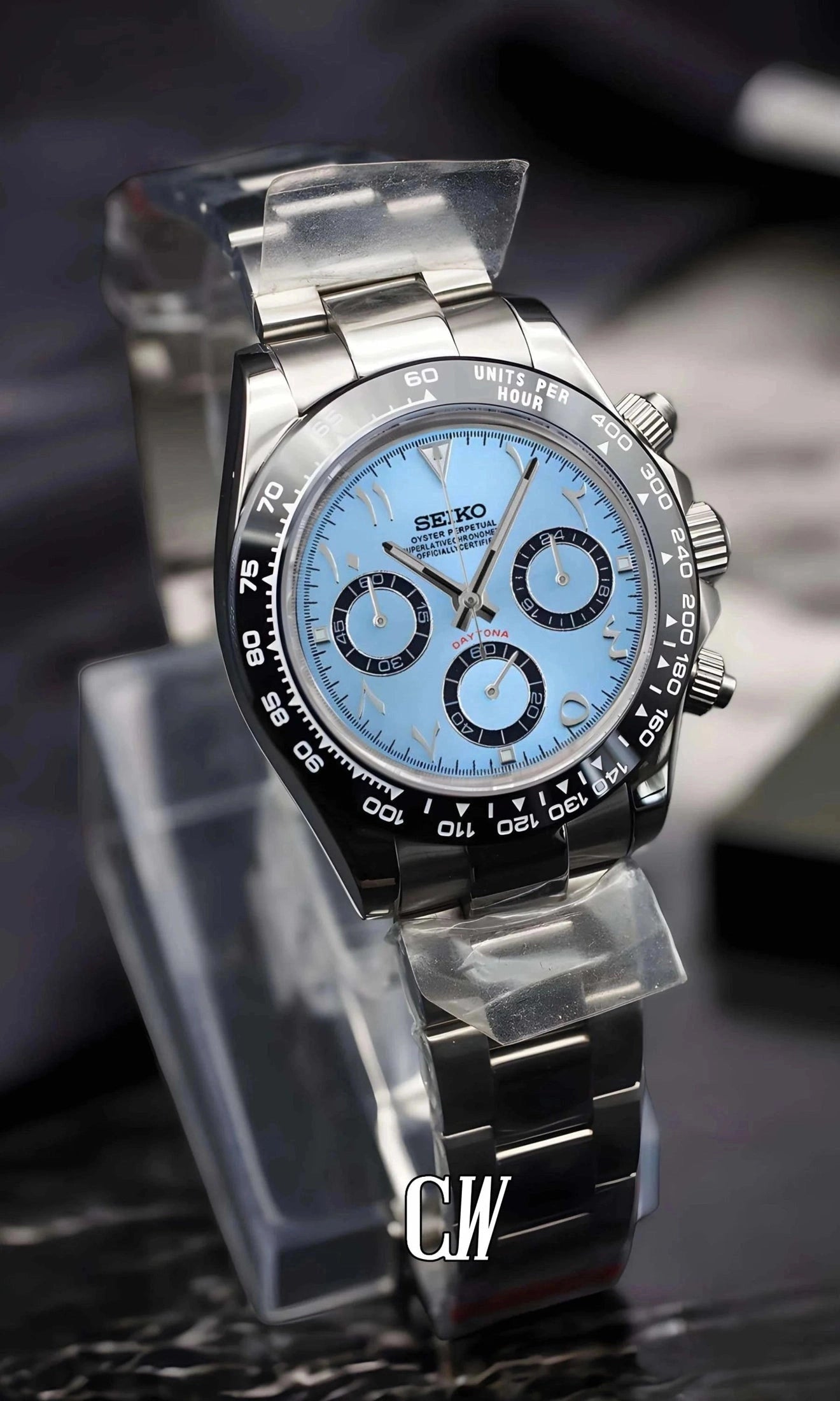 Seitona mod platinum arabic watch-Circa Watch Labs