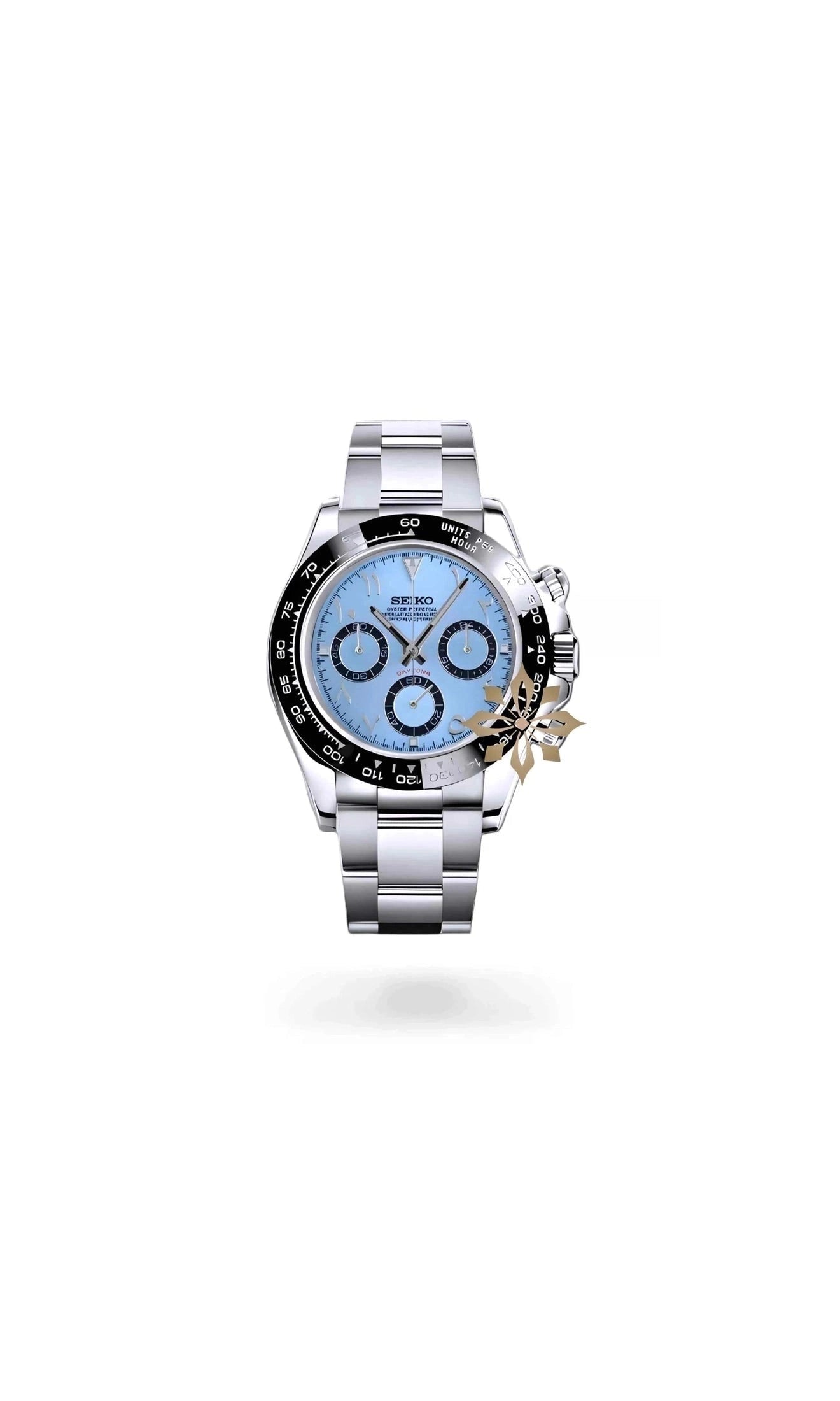Seitona mod platinum arabic watch