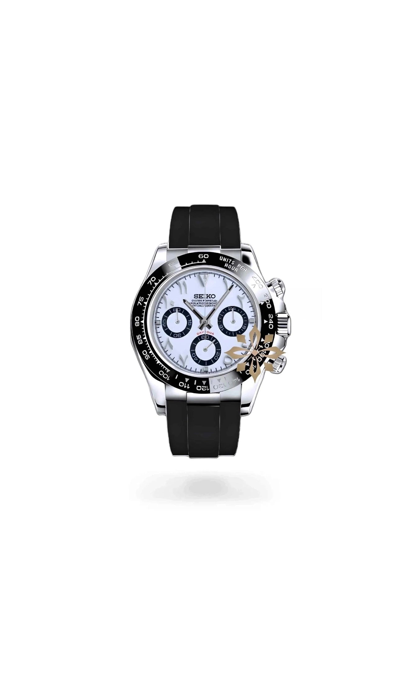 Seitona mod white arabic watch-Circa Watch Labs