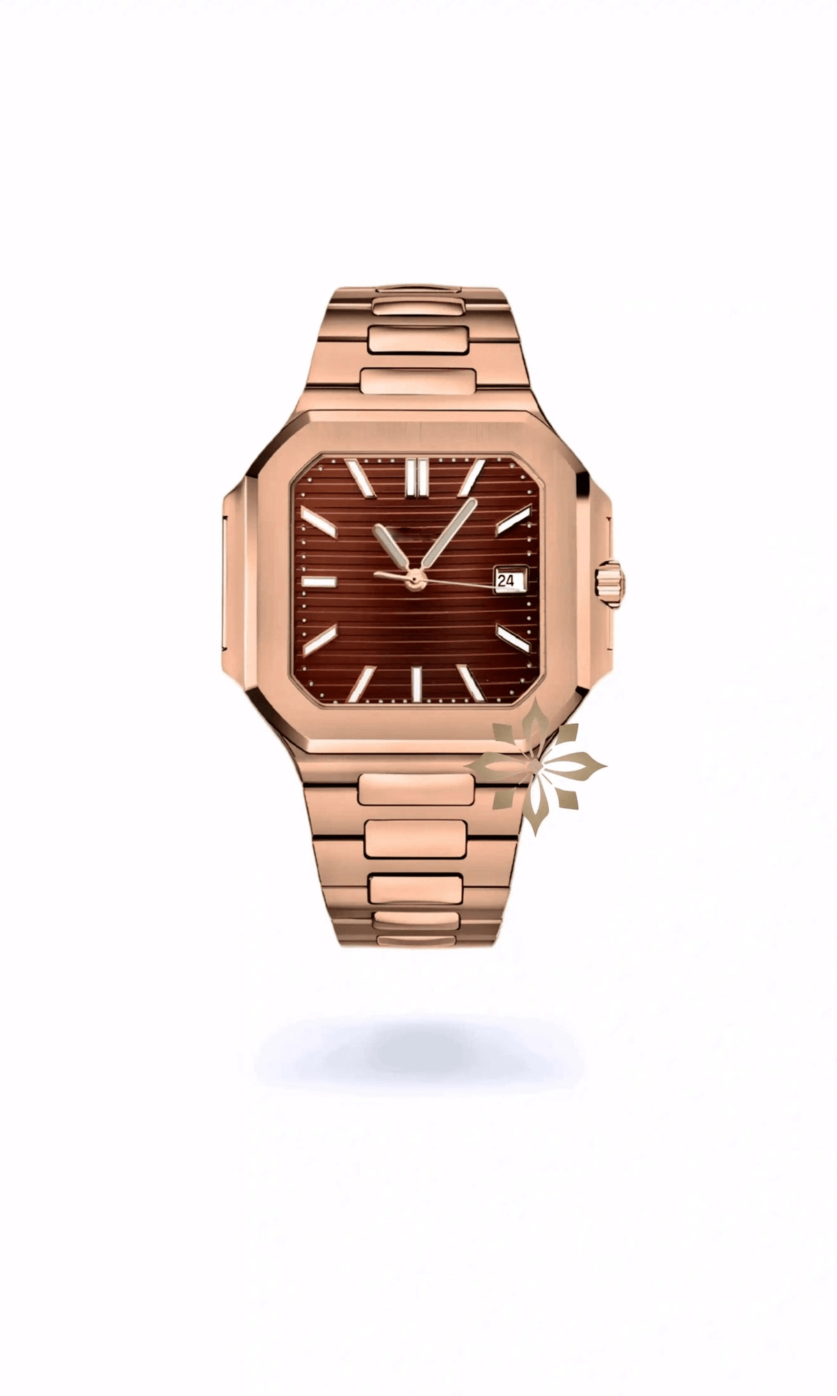 Cubito mod watch rose gold brown - Circa Watch Labs seiko mod