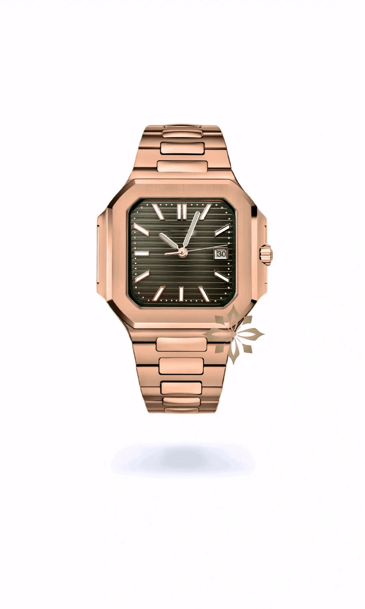 Cubito mod watch rose gold olive green - Circa Watch Labs seiko mod