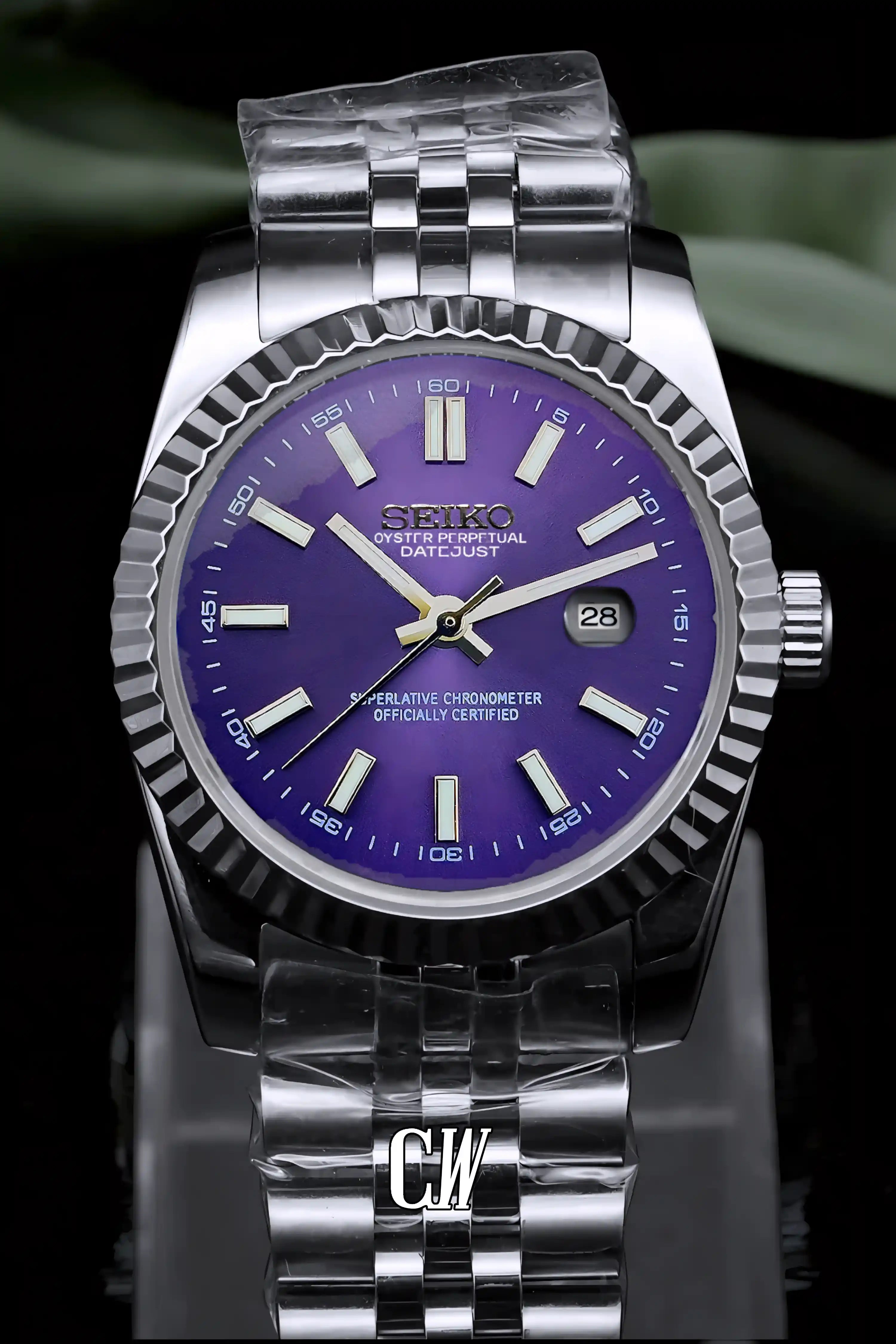 Ladies Seikojust mod watch 31mm blue - Circa Watch Labs