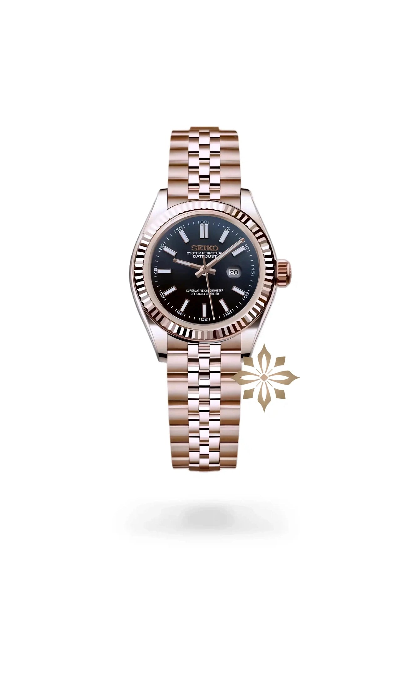 Ladies Seikojust mod watch 31mm rose gold brown - Circa Watch Labs