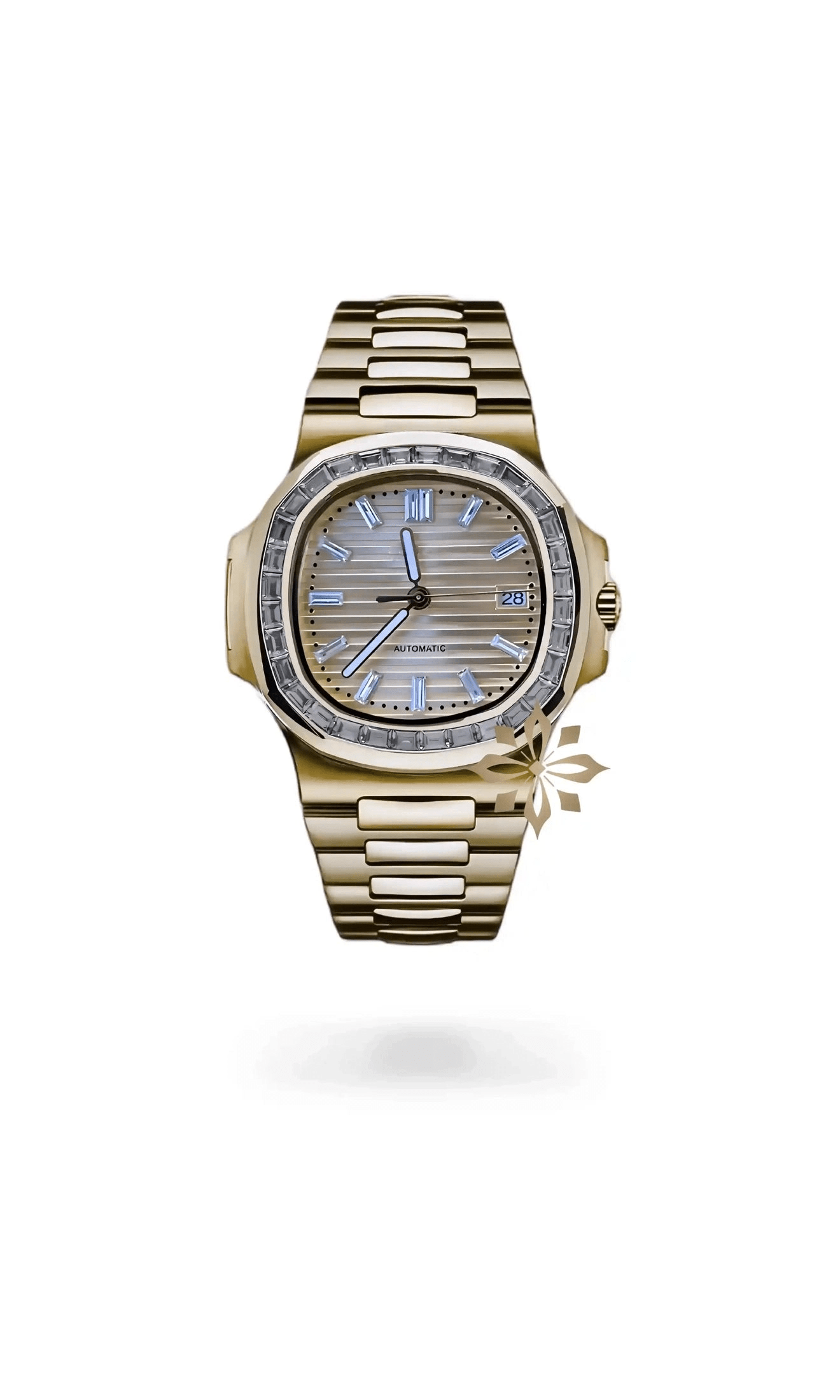 Nautiko mod watch baguette gold - Circa Watch Labs seiko mod