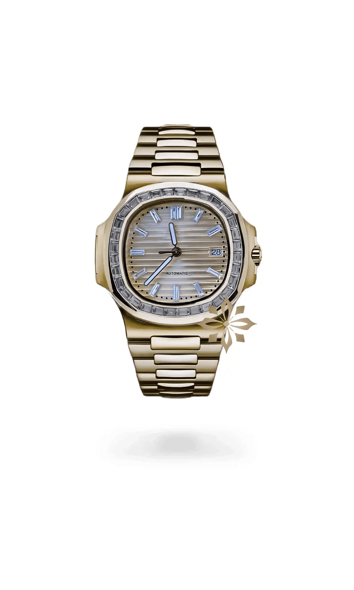 Nautiko mod watch baguette gold - Circa Watch Labs seiko mod