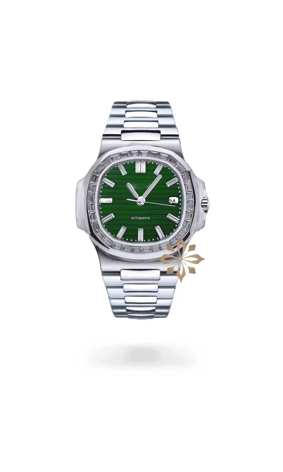 Nautiko mod watch baguette green - Circa Watch Labs seiko mod
