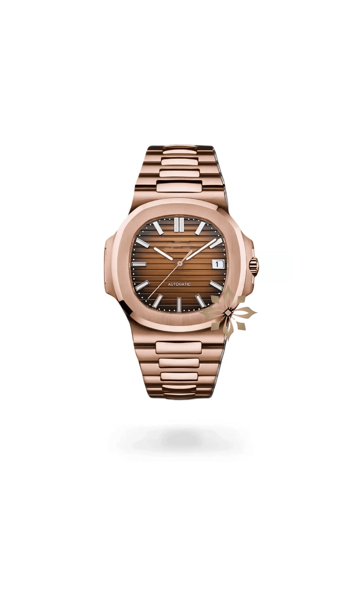 Nautiko mod watch rose gold brown - Circa Watch Labs seiko mod