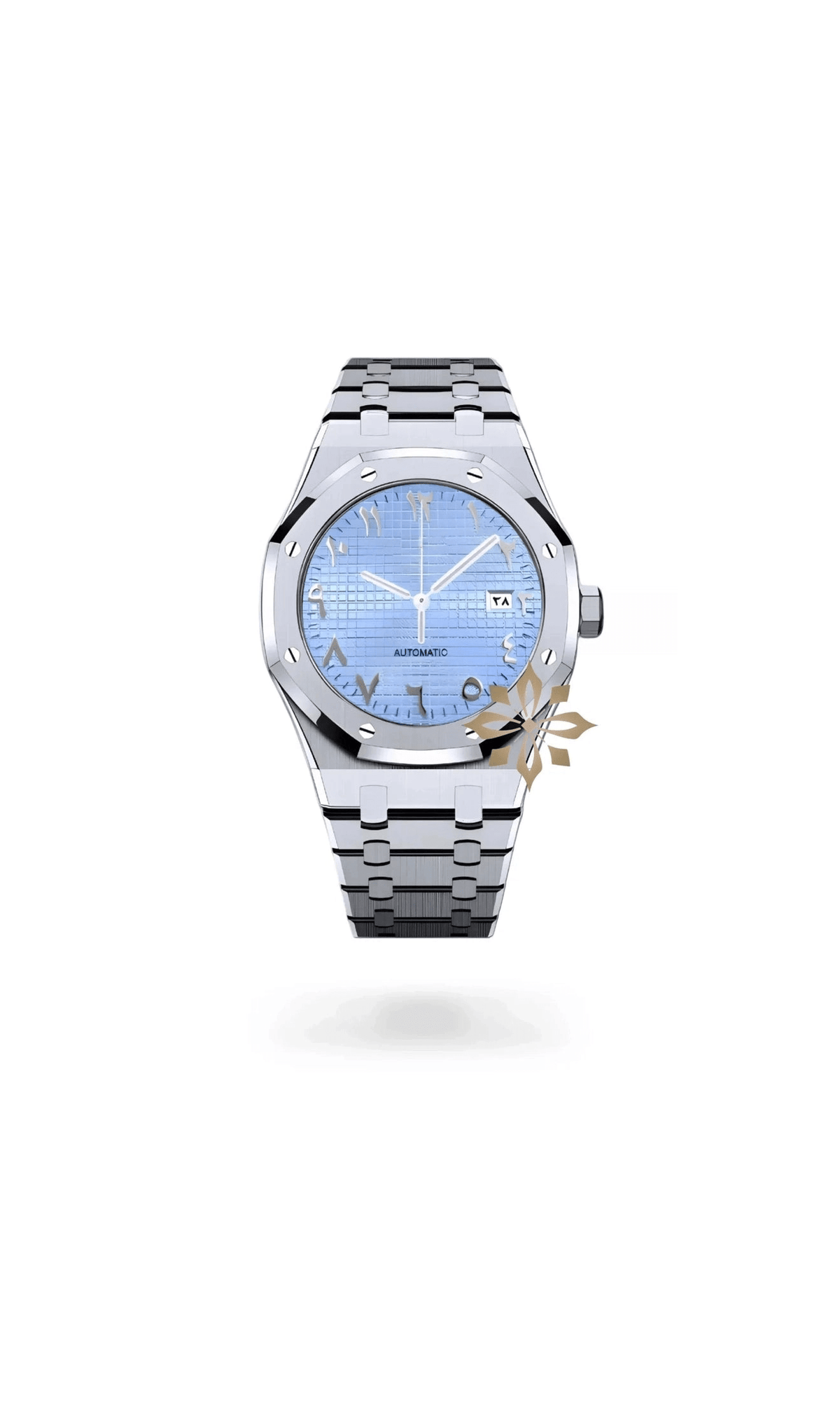 Oak mod automatic watch 'ice blue' arabic - Circa Watch Labs seiko mod