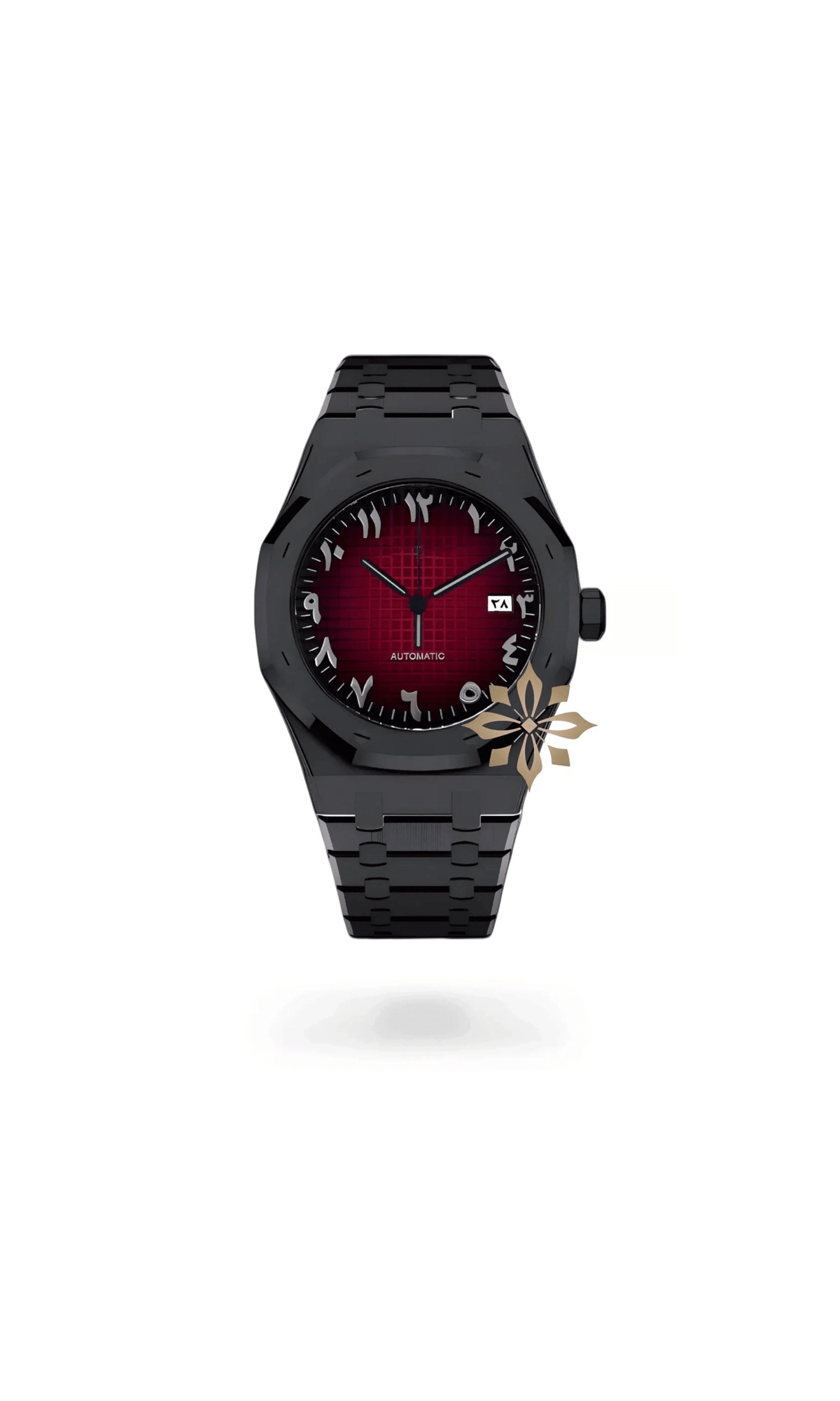 Oak mod automatic watch 'red black' arabic - Circa Watch Labs seiko mod