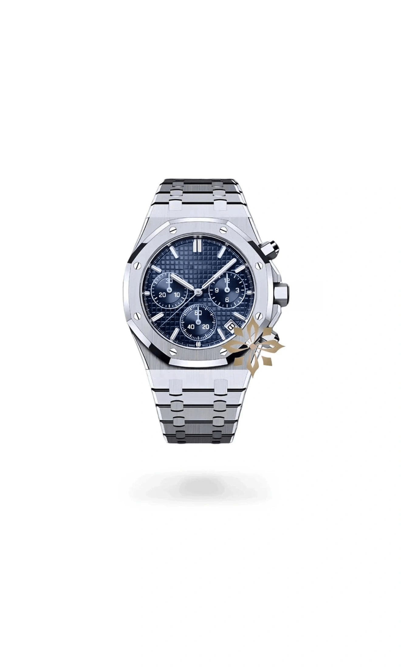 Oak mod chronograph blue watch - Circa Watch Labs seiko mod