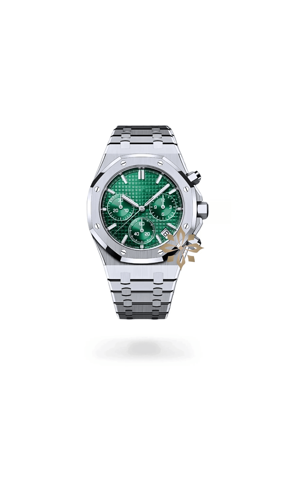 Oak mod chronograph green watch