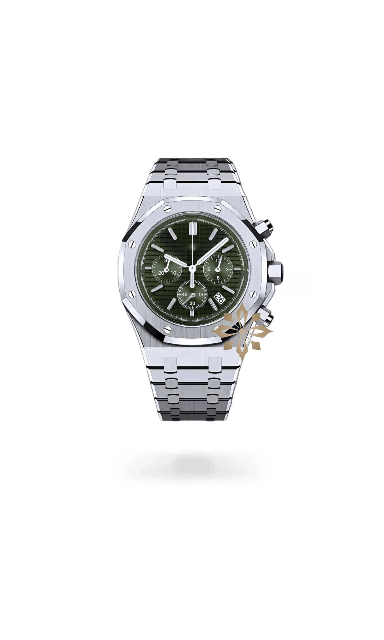 Oak mod chronograph olive green watch - Circa Watch Labs seiko mod