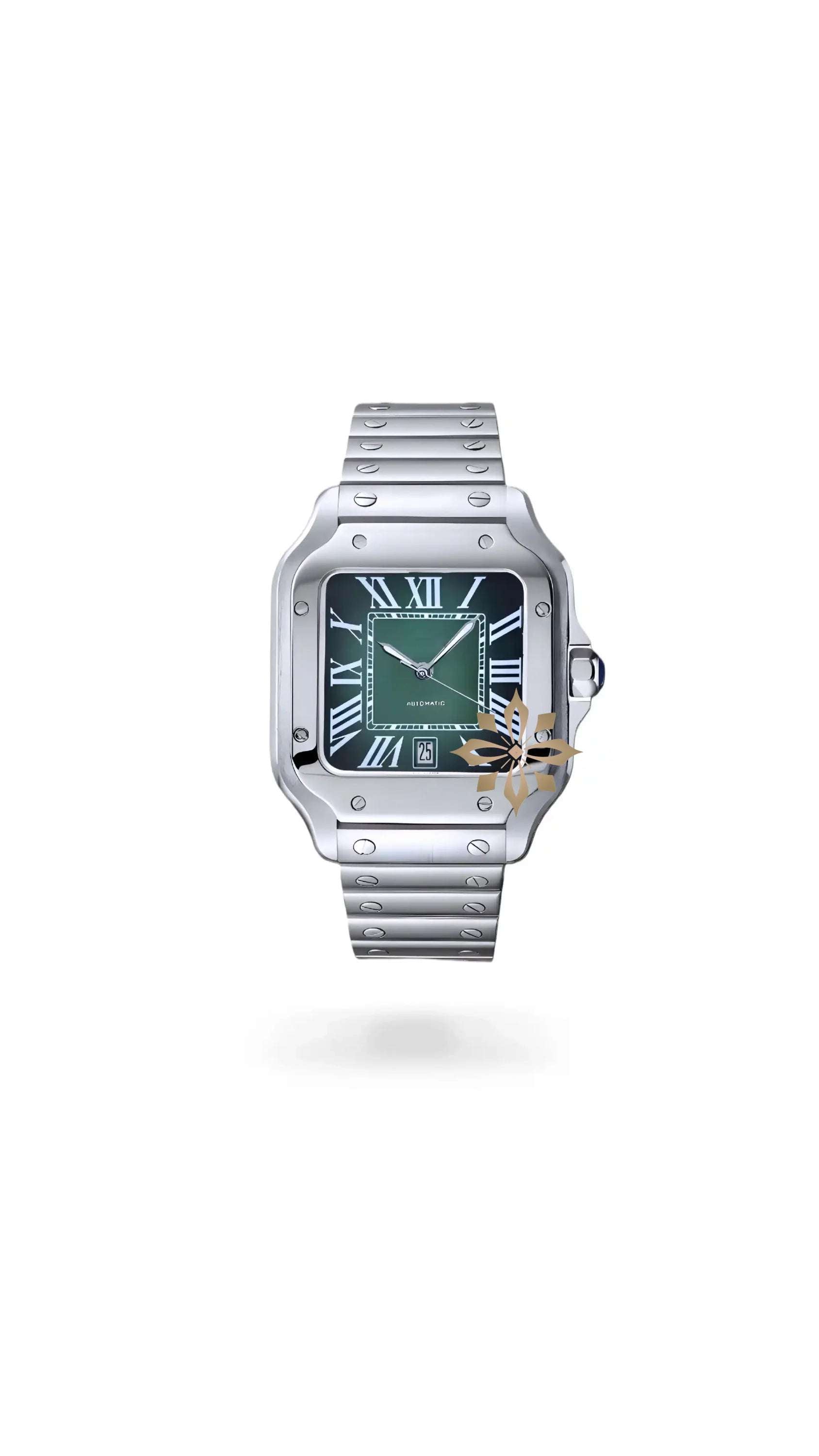 Santeiko Mod Santos style watch green