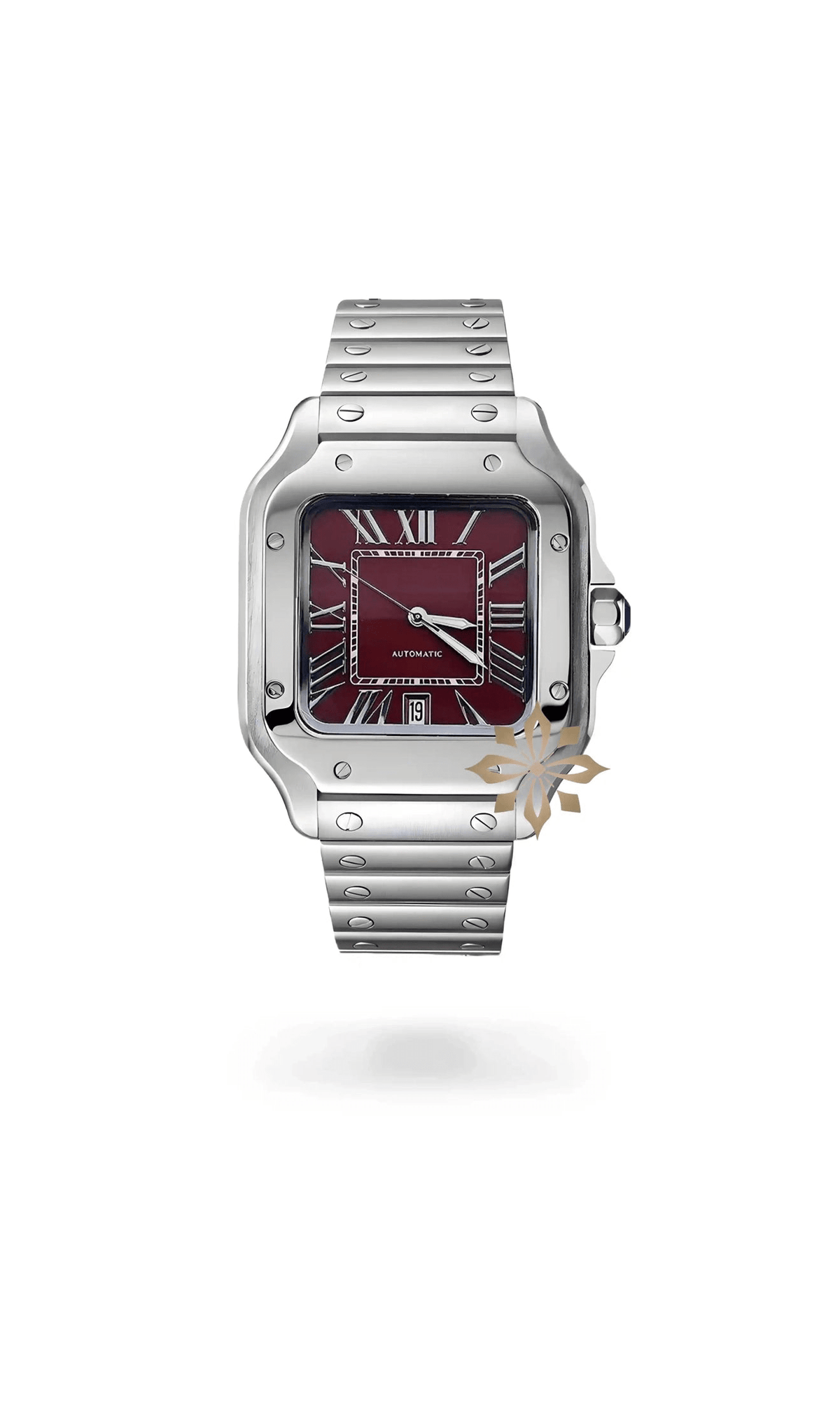 Santo Mod Santos style watch burgundy - Circa Watch Labs seiko mod