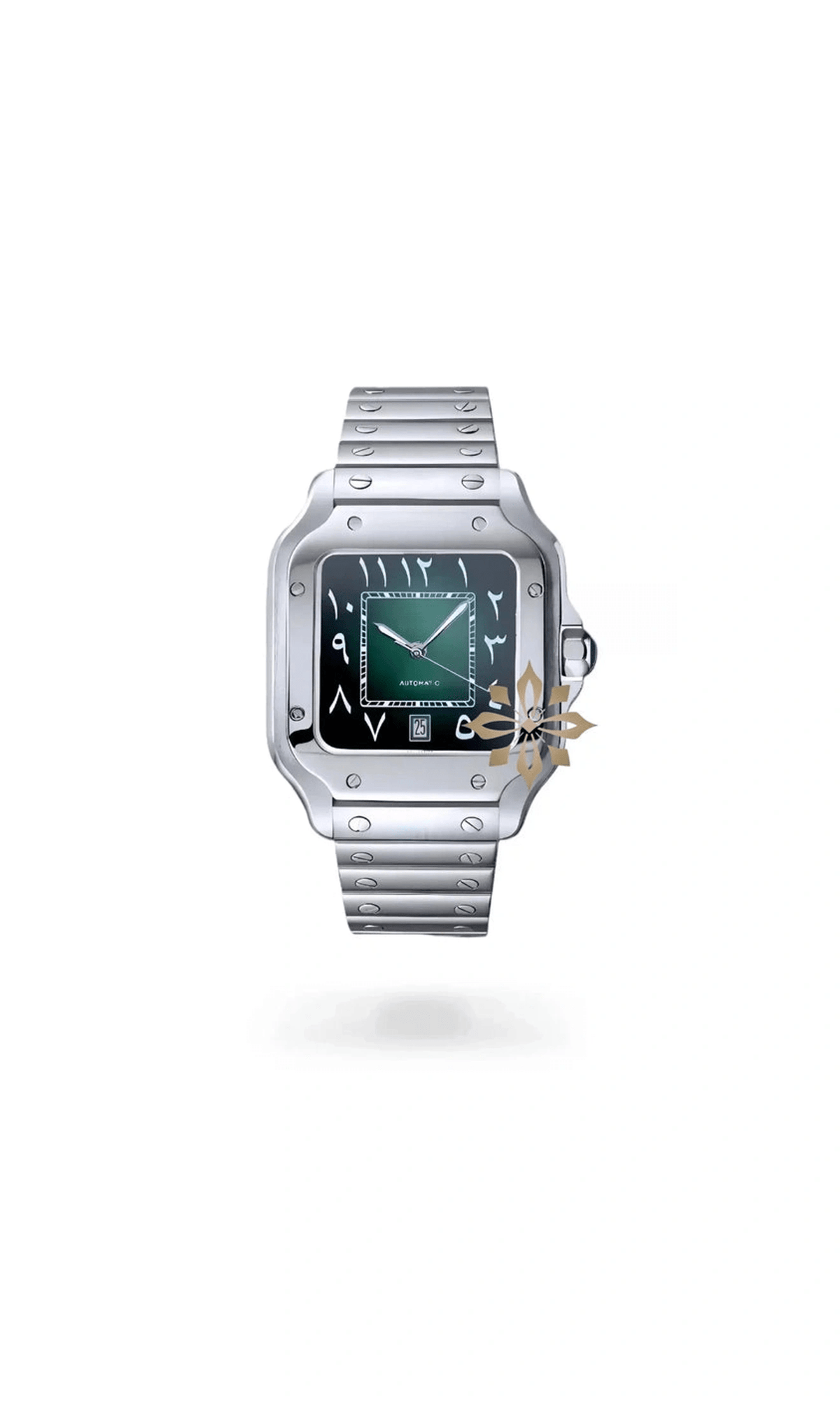 Santo Mod Santos style watch green arabic - Circa Watch Labs seiko mod
