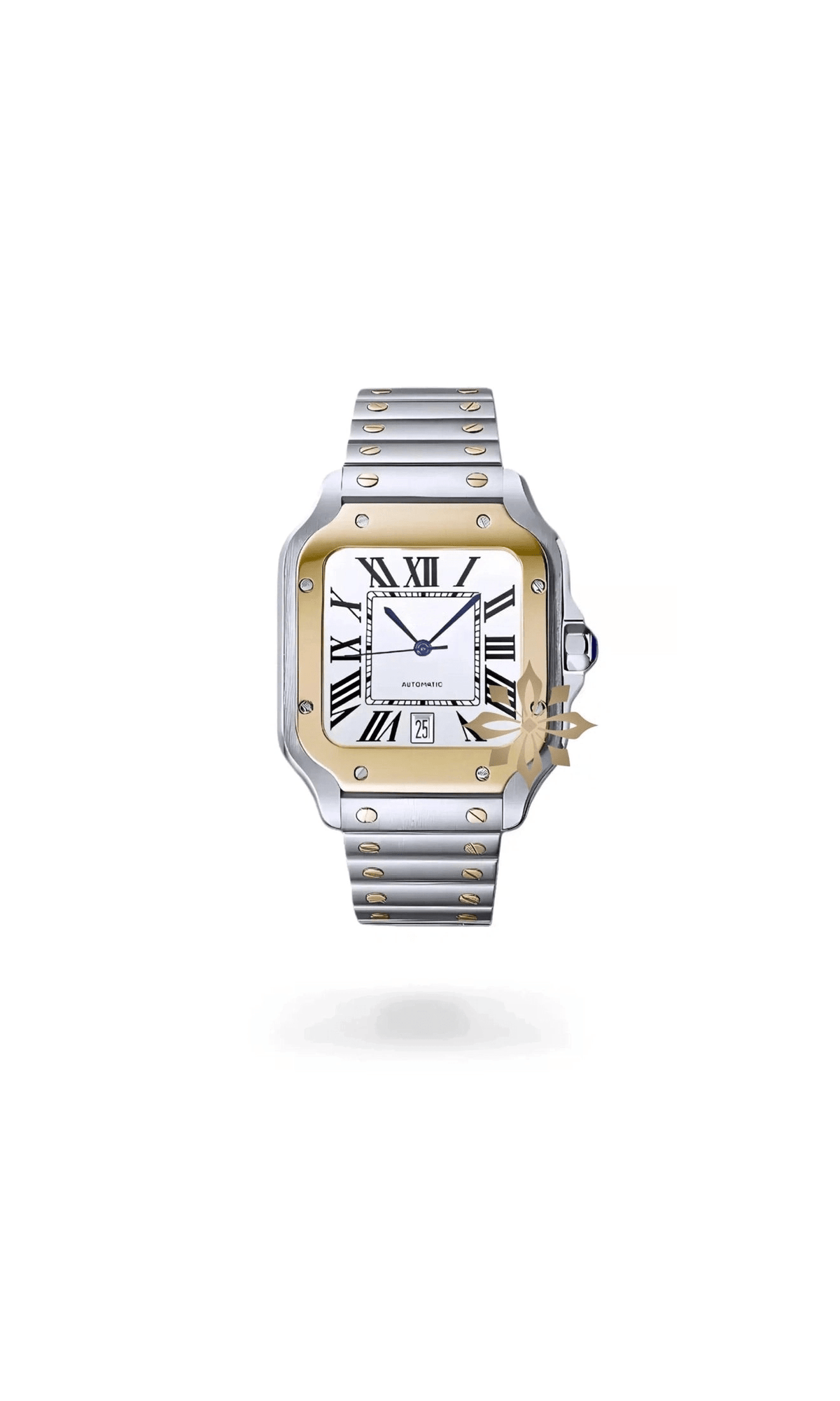 Santo Mod Santos style watch two tone gold - Circa Watch Labs seiko mod