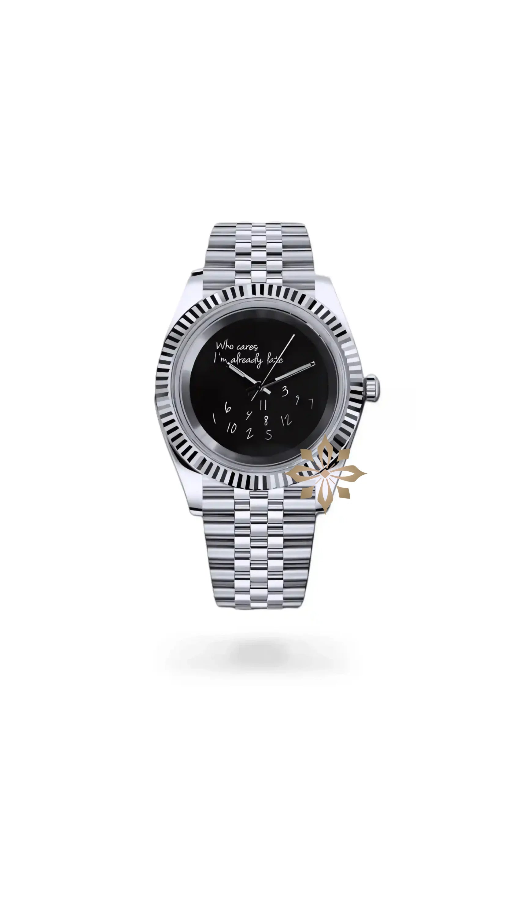 Seiko mod datejust 'who cares I'm already late' watch - Circa Watch Labs
