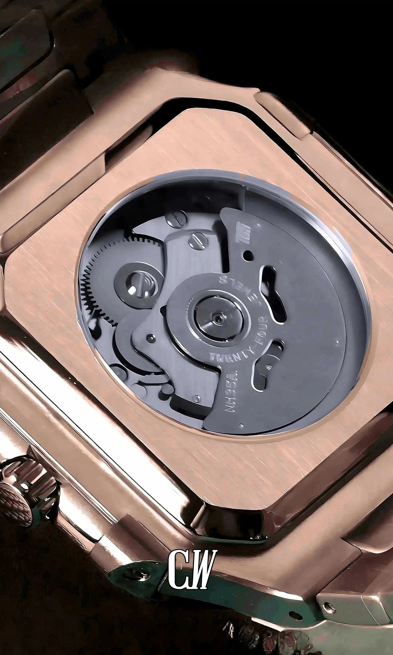 Seikocubitus mod watch rose gold brown - Circa Watch Labs