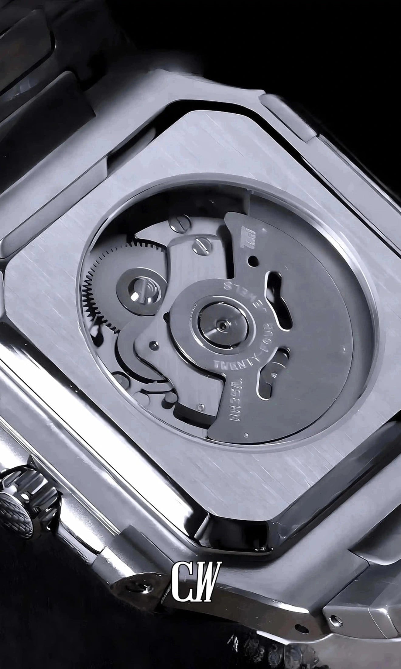 seiko mod Seikocubitus mod watch black